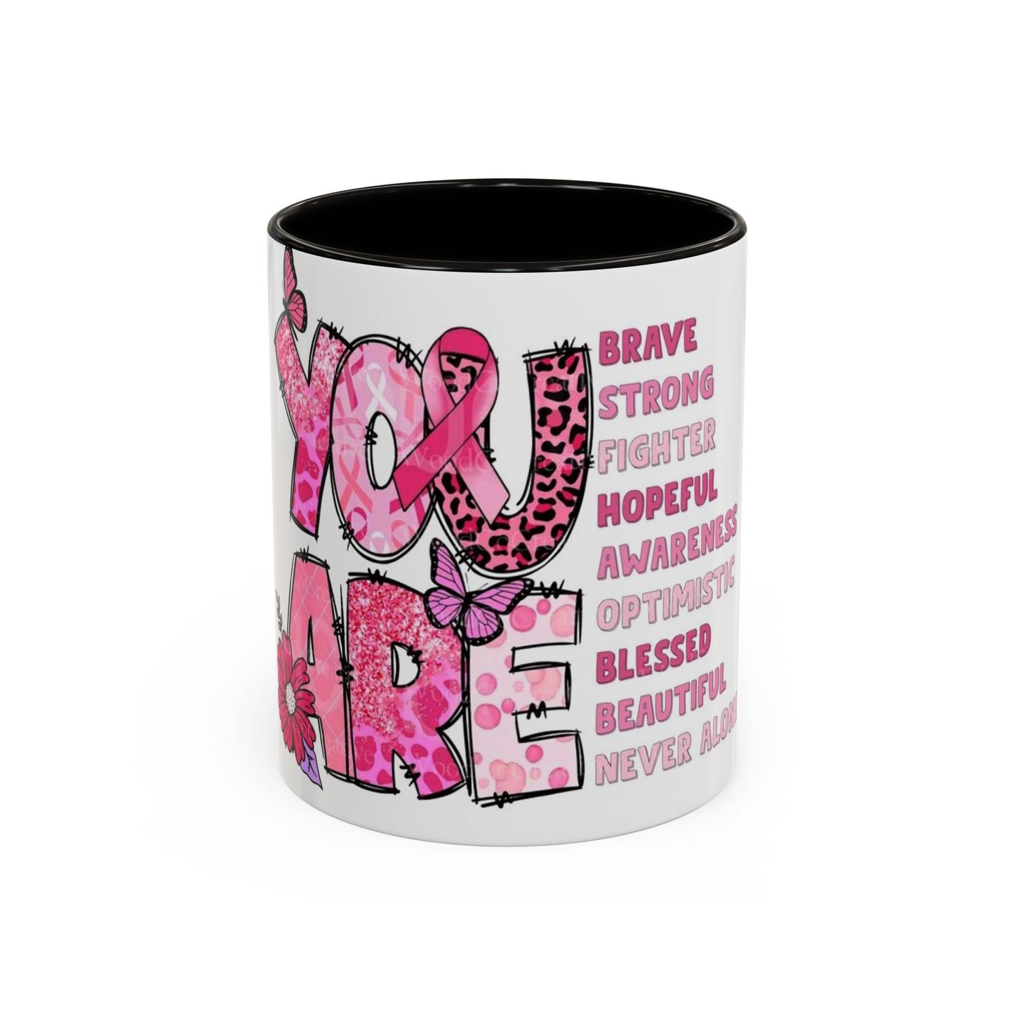 Cancer Hope Collection Empowering Inspirational Mug for Breast Cancer Awareness