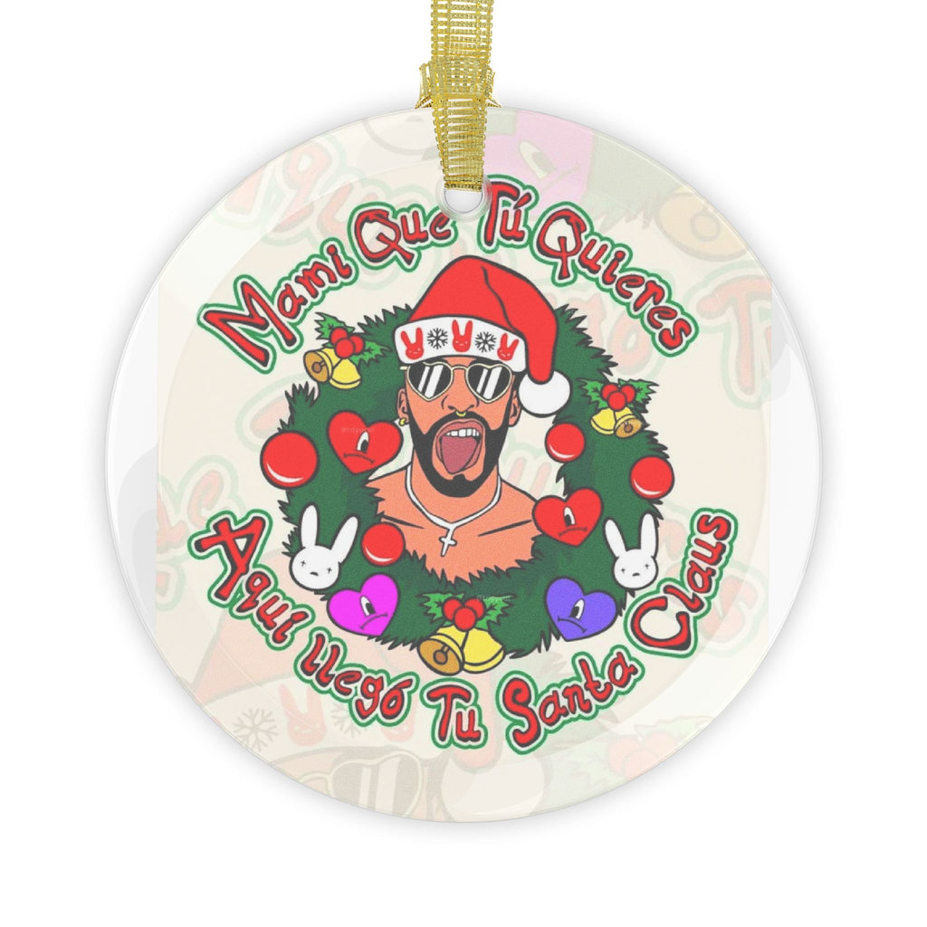 Boricua Navidad Ornament | Handcrafted Glass Ball | Puerto Rican Christmas Decor Glass Ornaments