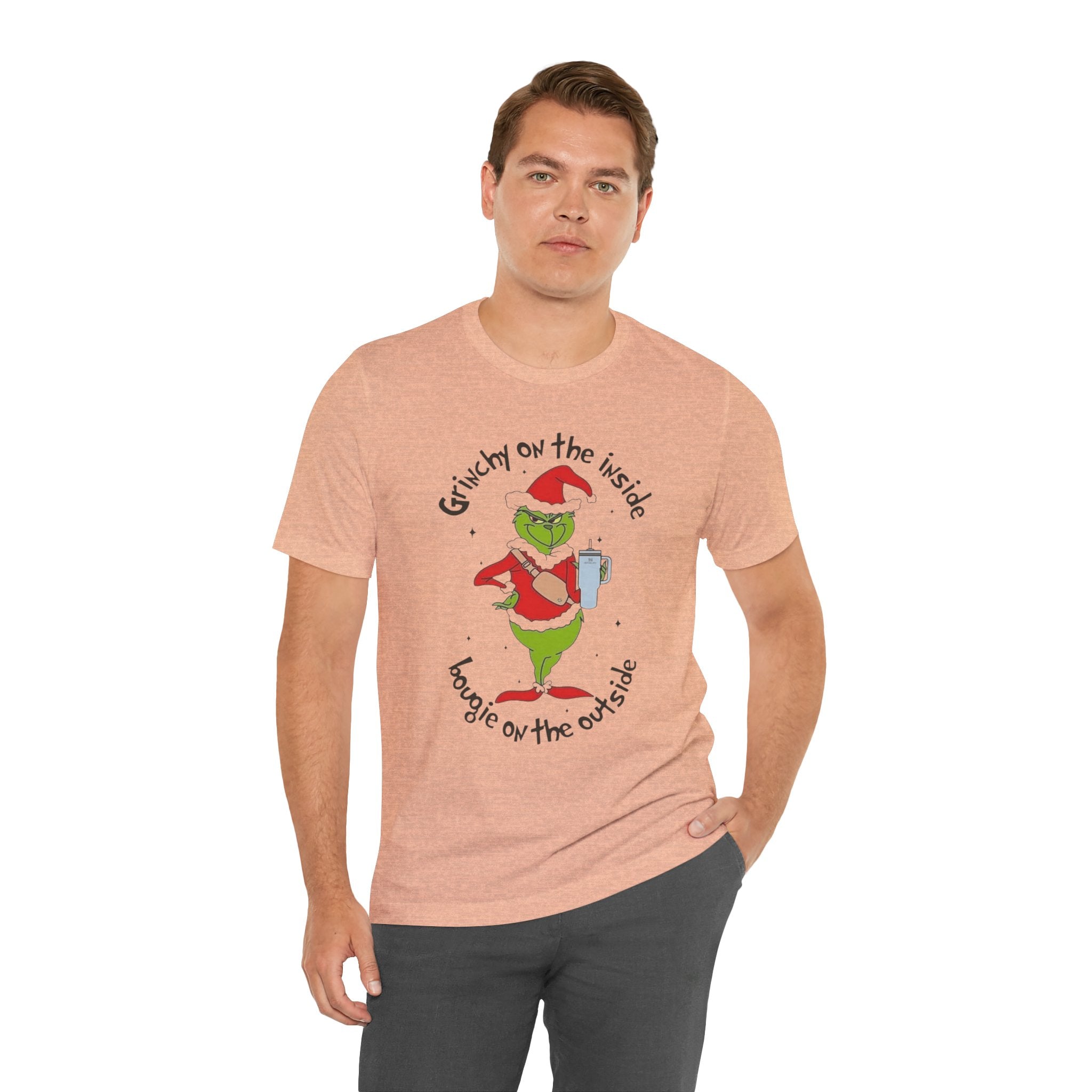 Grinch-Inspired Holiday Tee: 'Grinchy on the Inside, Boogie on the Outside'