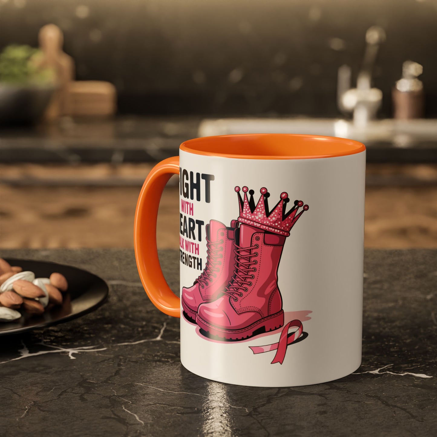 You Beat It! Cancer Survivor Mug | Motivational Gift for Her or Him | Warrior Mug