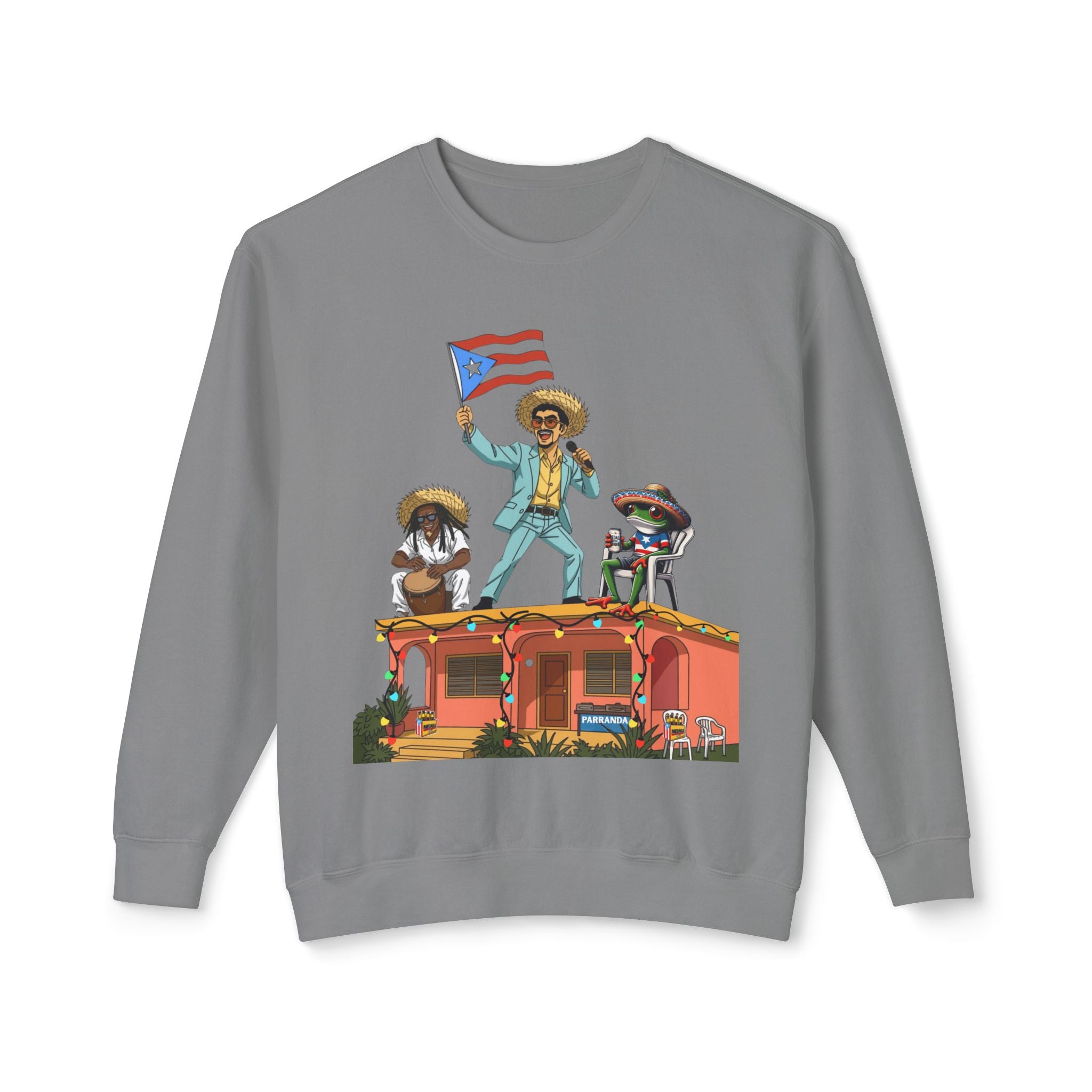 Puerto Rican Benito Parade Sweatshirt  Boricua De Pura Cepa Crewneck Puerto Rico Navidades