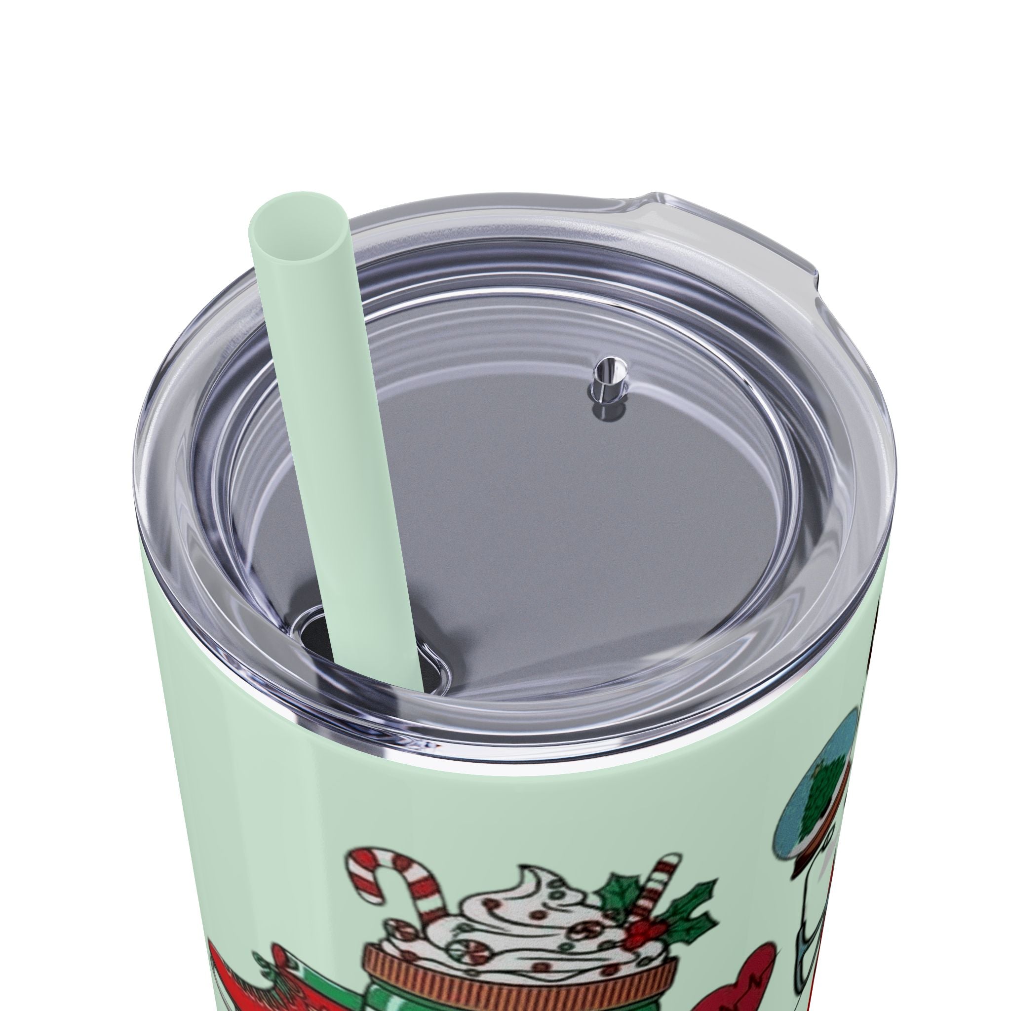 Emergency Department Nurse Christmas Skinny Tumbler - 20oz Holiday Medical Travel Cup with Straw Medical Christmas Mug