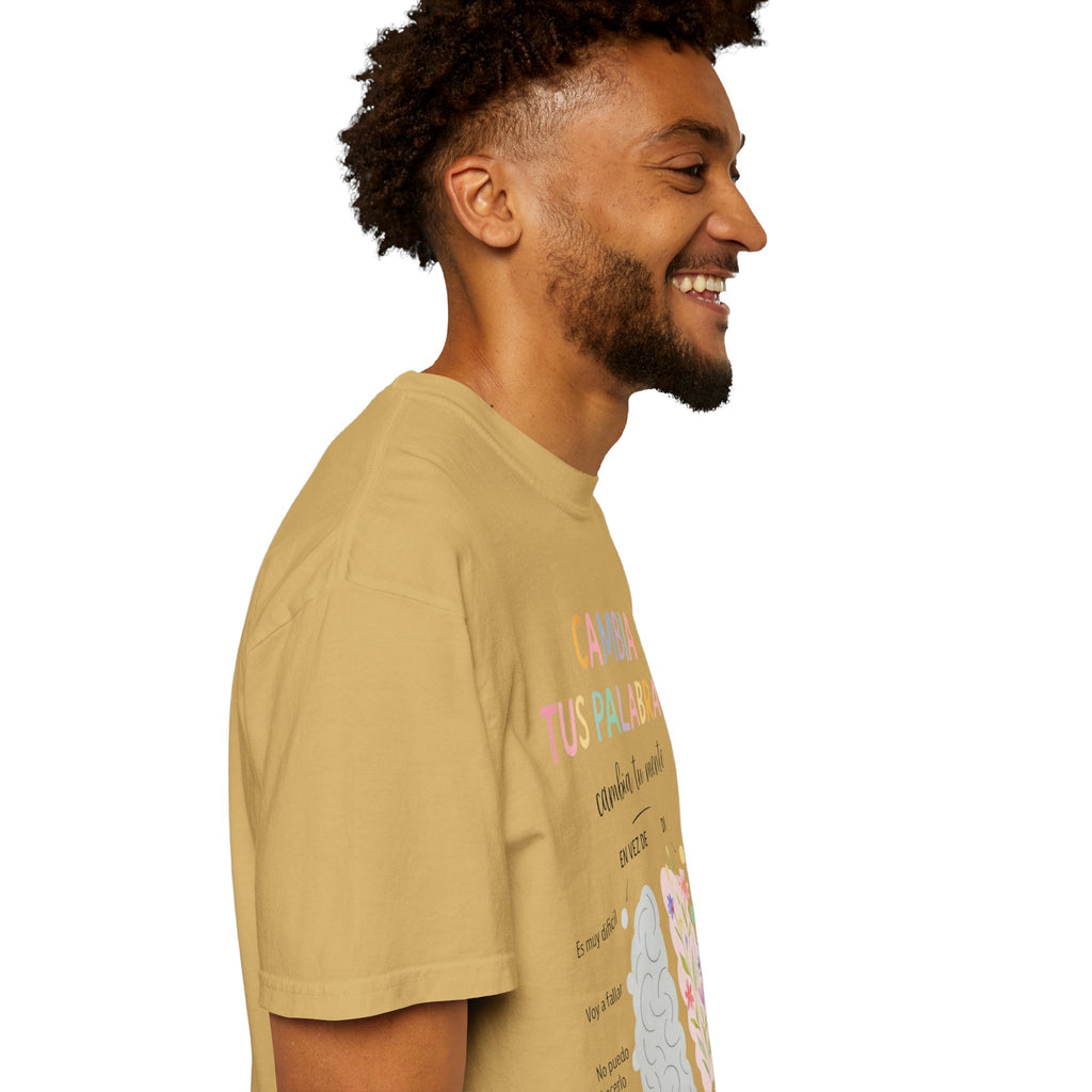 Cambia Tus Palabras Floral Positivity T-Shirt