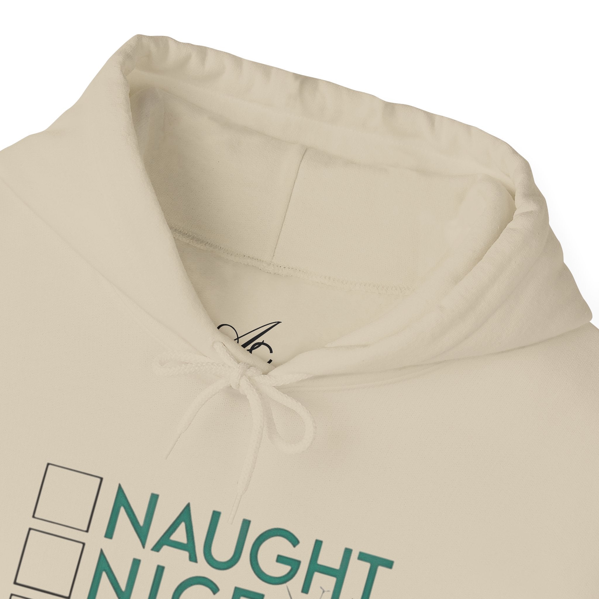 Holiday Hoodie — "Naughty, Nice, I Tried" Funny Christmas Sweatshirt