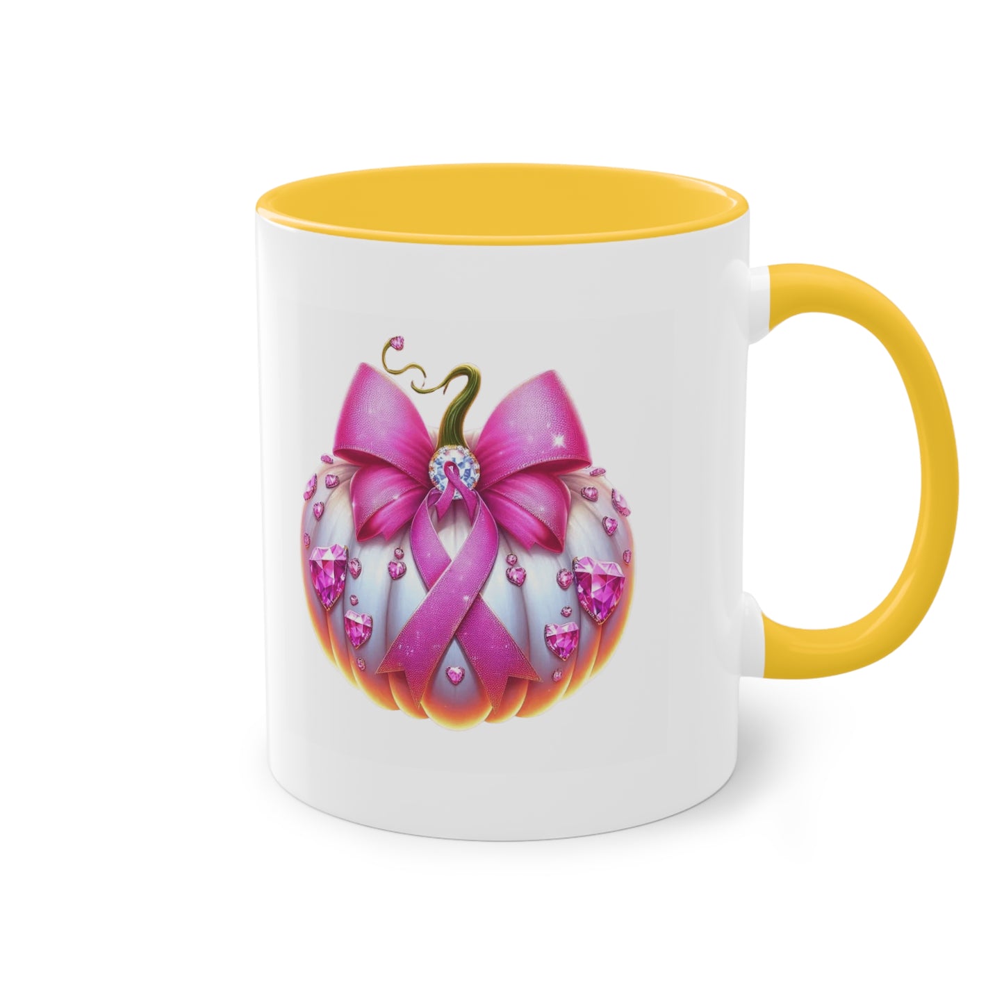 Vibrant Two-Tone Coffee Mug with Floral Design - Perfect Gift for Nature Lovers