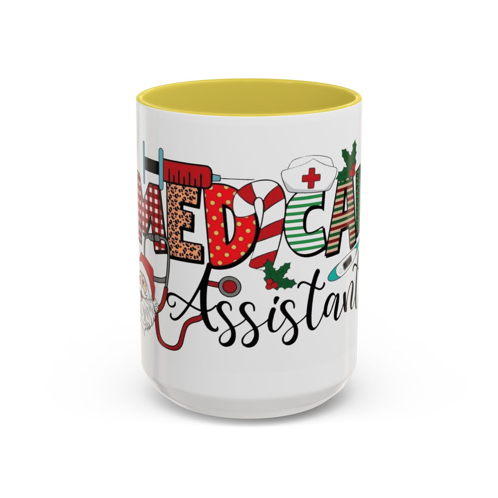 Medical Assistant Christmas Mug — Festive Colorful 11oz/15oz Coffee Cup Medical Christmas Mug