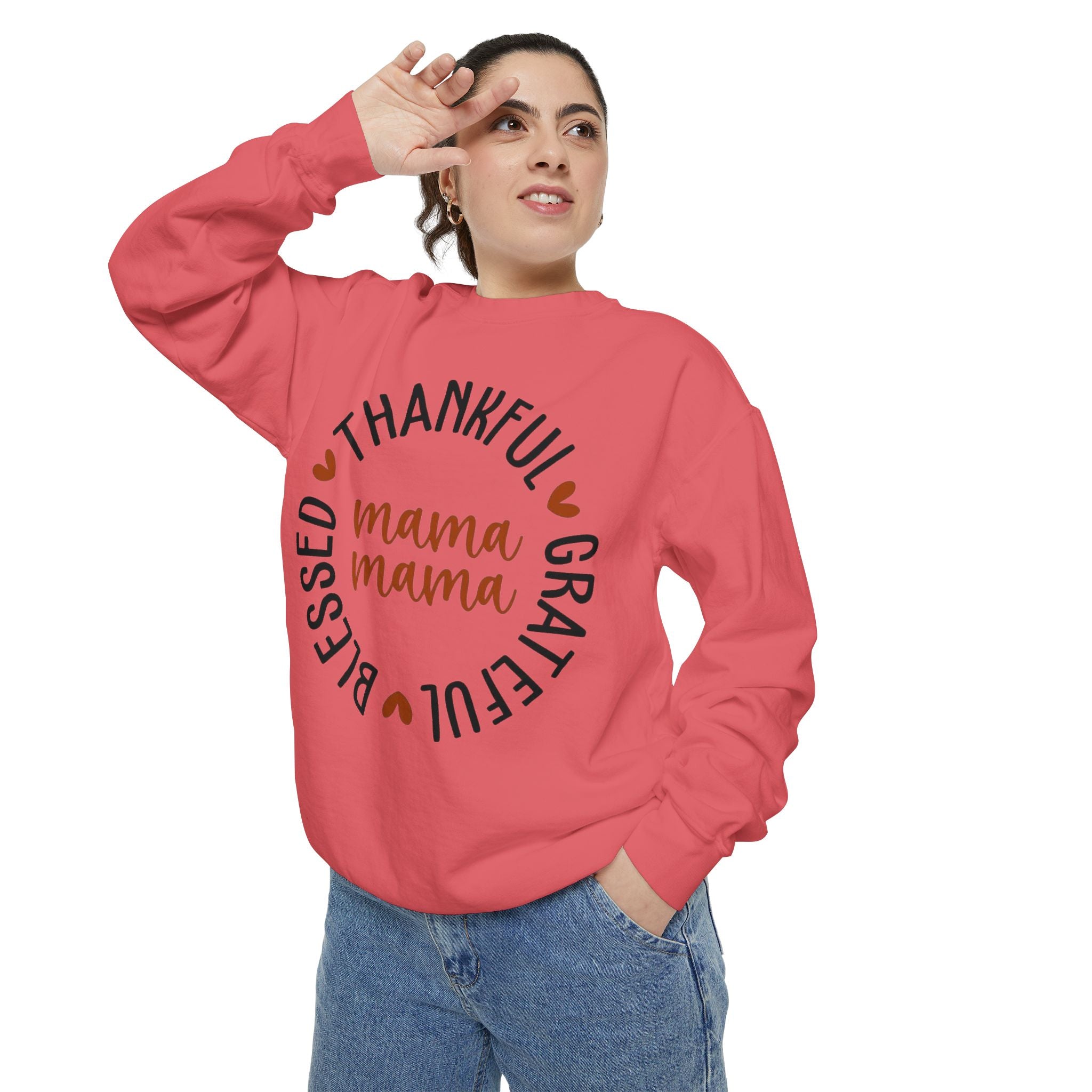 MOM  Sweatshirt Thankful Grateful Blessed "Mama Mama" Sweatshirt