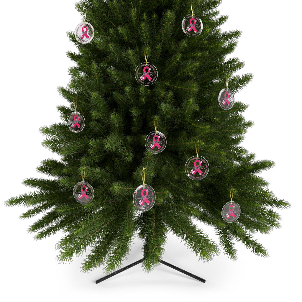 Glass Ornaments cancer survivor Inspirational Gift for Fighters & Survivors