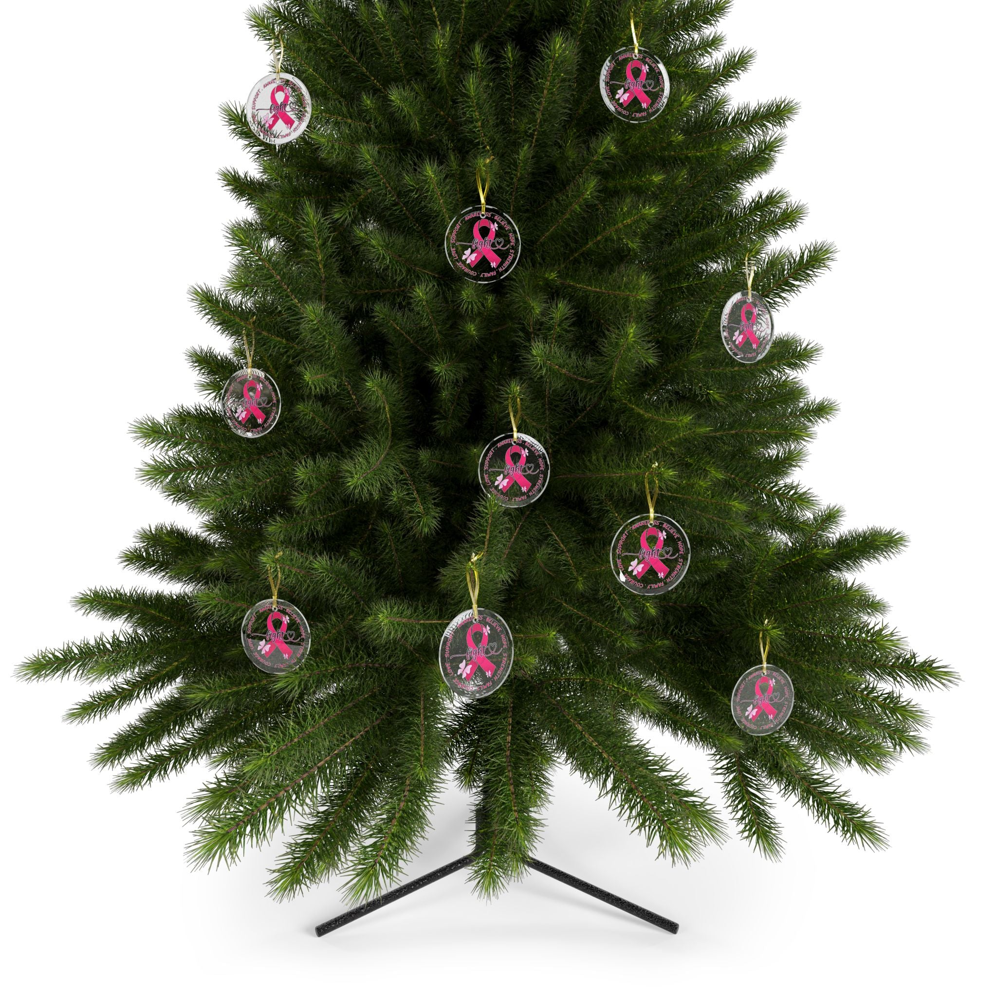 Glass Ornaments cancer survivor Inspirational Gift for Fighters & Survivors
