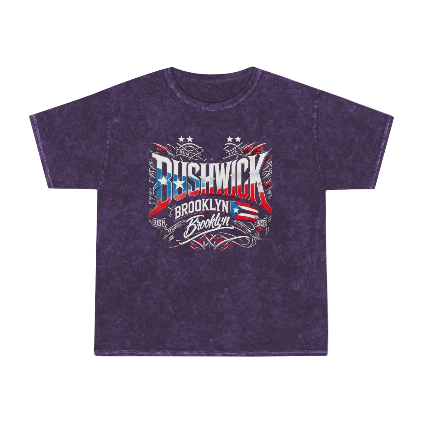 🇵🇷 Bold, Boricua, and Born to Represent Brooklyn Bushwick Vintage Tee | Unisex Mineral Wash T-Shirt, Streetwear, Graphic Tee, Urban Fashion, Casual Wear