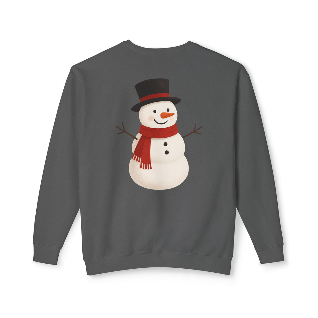 Snowman Crewneck Sweatshirt  Cute Holiday Snowman Pullover