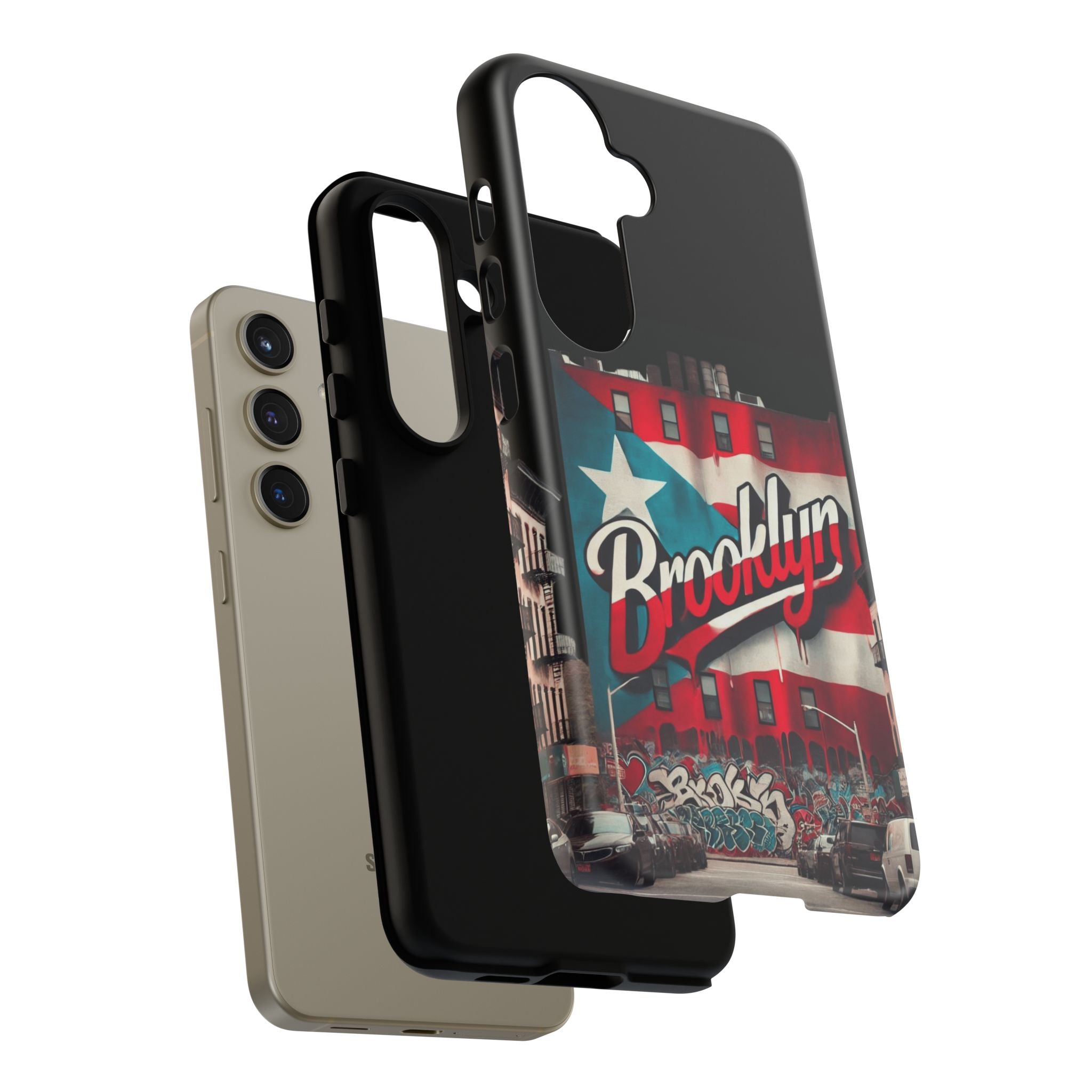 Brooklyn Street Art Phone Case  Urban Graffiti Protective Cover