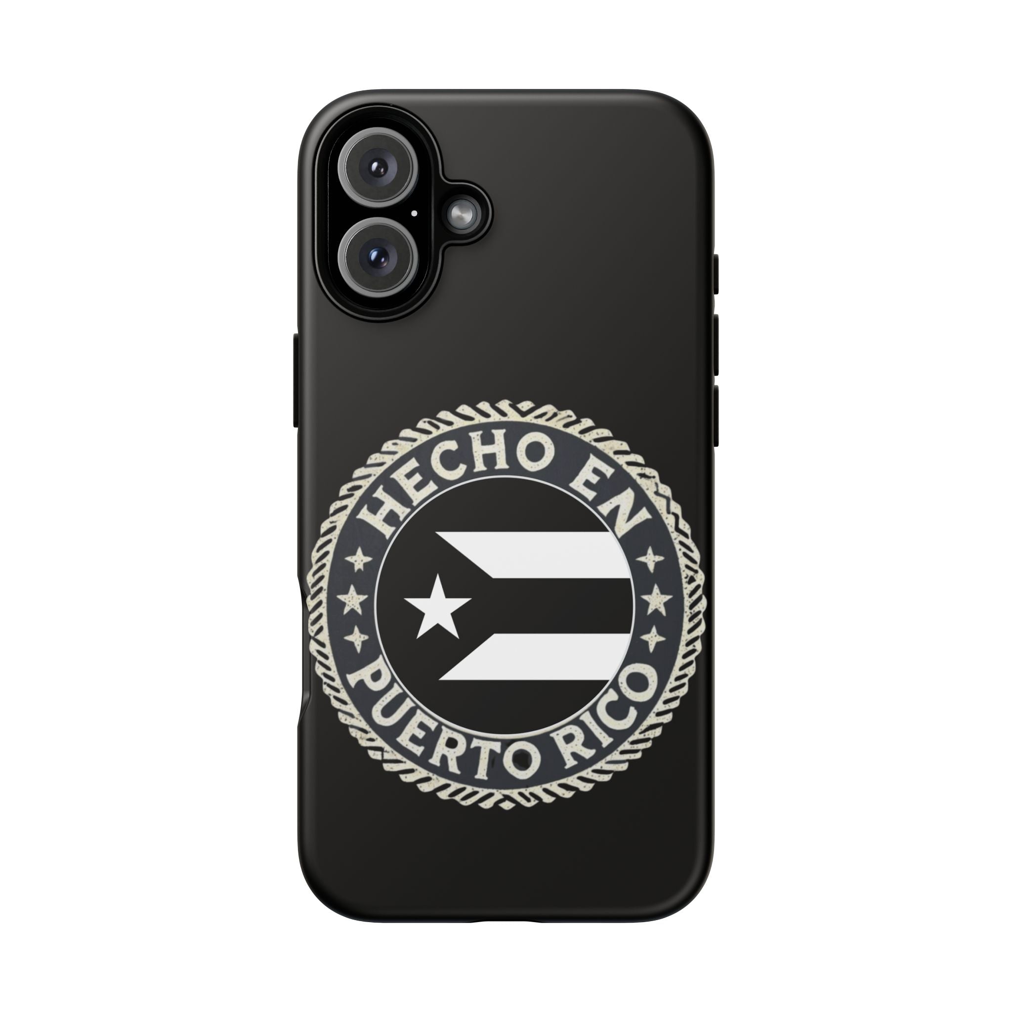 Hecho en Puerto Rico Phone Case  Puerto Rican Flag Emblem Tough Protective Cover