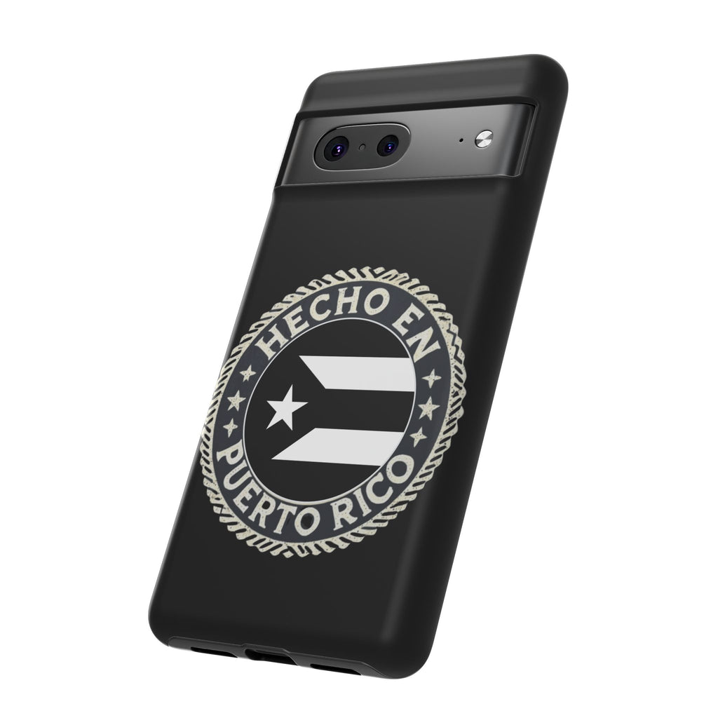 Hecho en Puerto Rico Phone Case  Puerto Rican Flag Emblem Tough Protective Cover