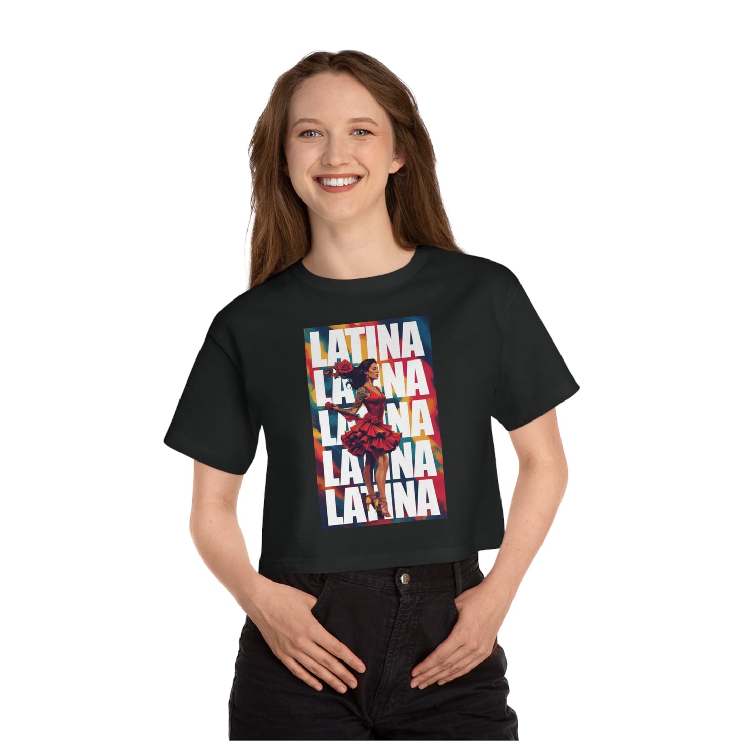 Latina Heritage Cropped T-Shirt | Celebrating Culture, Summer Fashion, Gift for Her, Casual Style, Streetwear