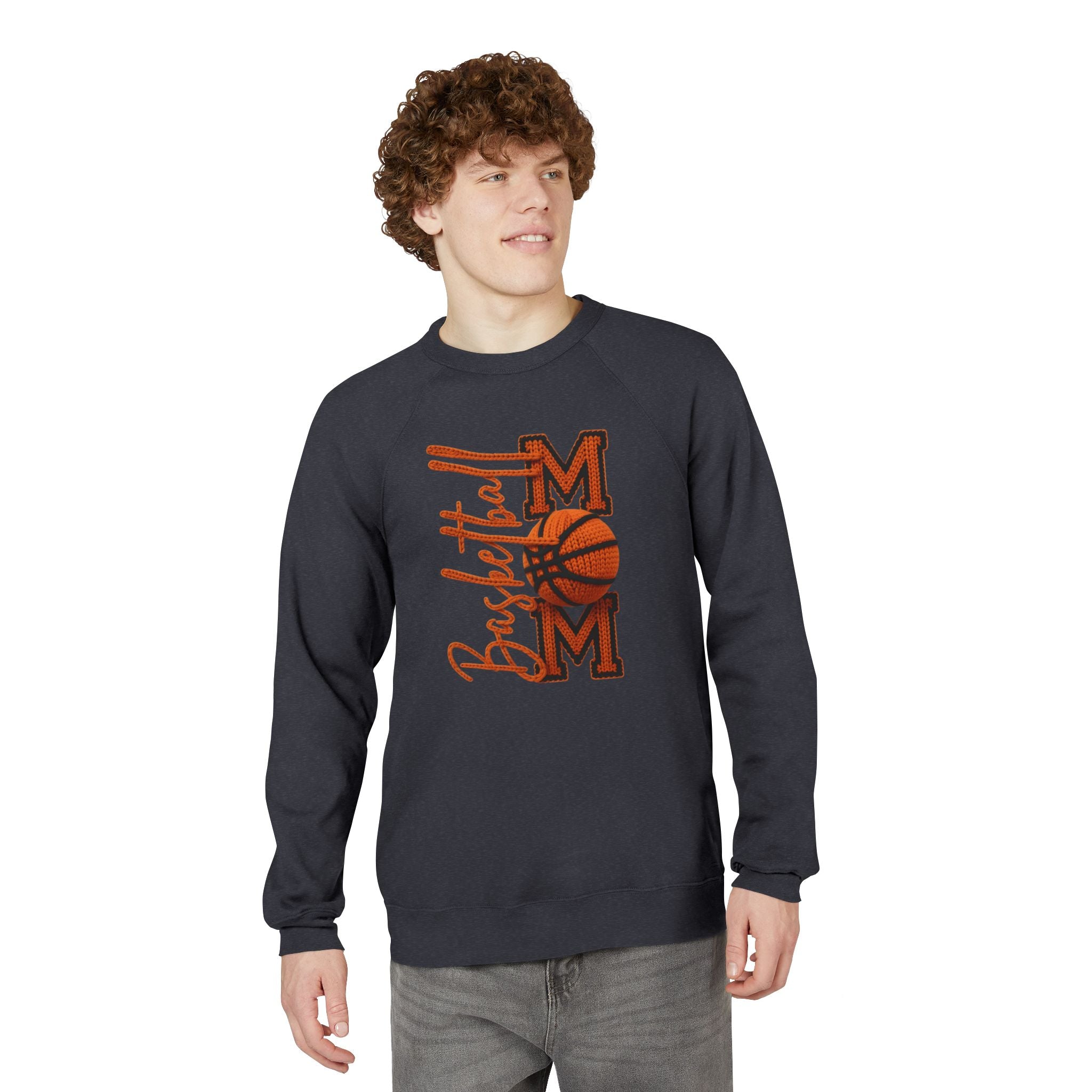 Basketball Mom Sweatshirt  Vintage Orange Hoop Mom Crewneck