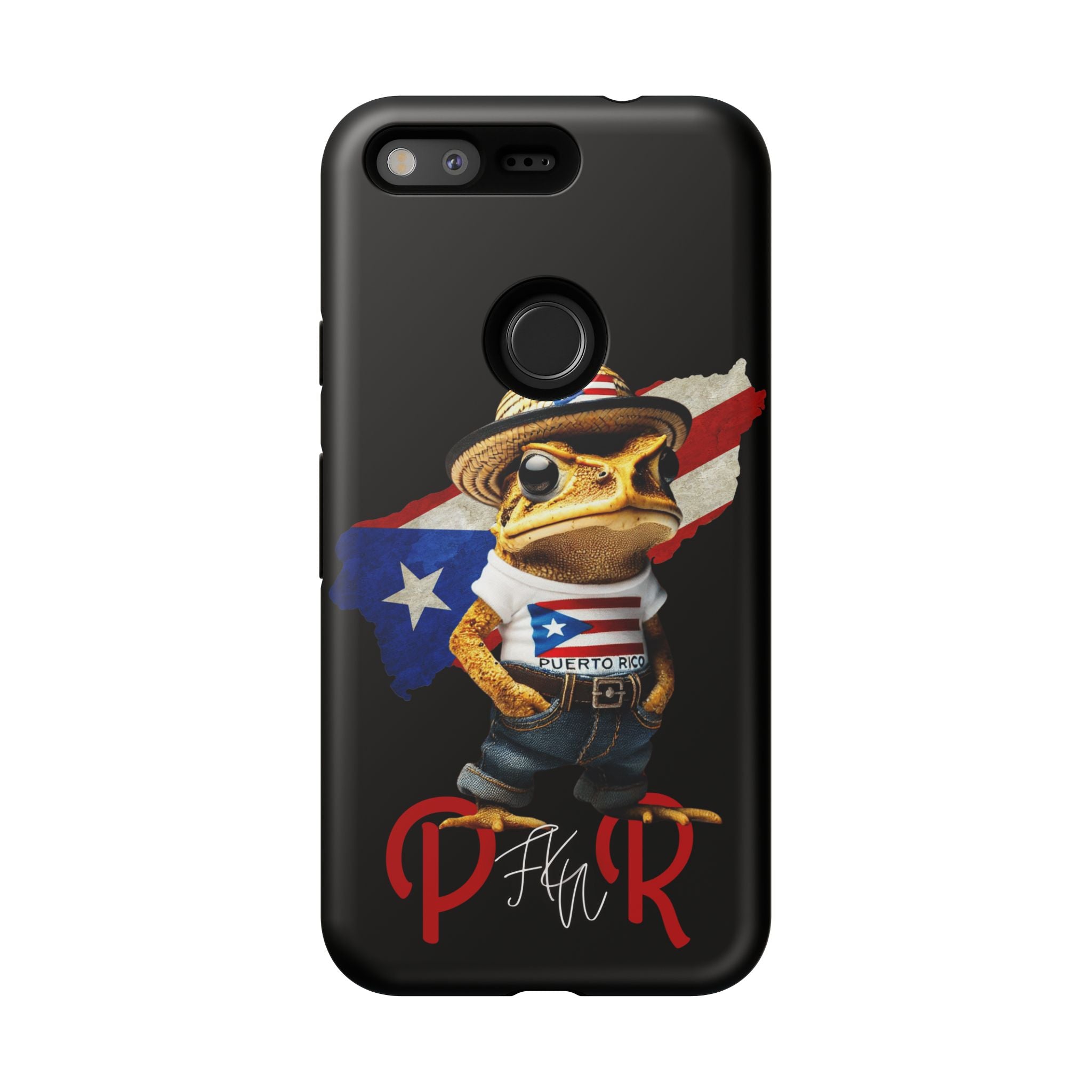 Puerto Rican Frog Tough Phone Case  Puerto Rico Flag Patriotic Protective Case