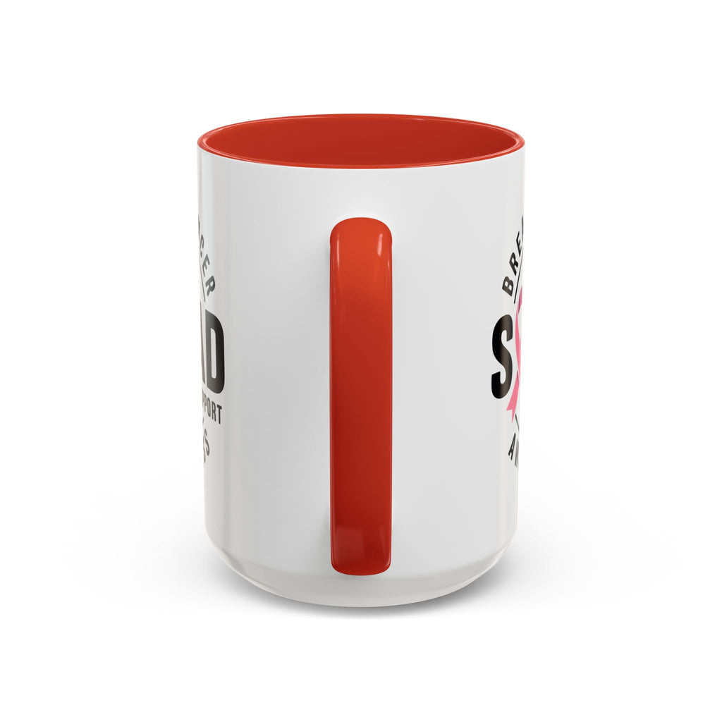 Breast Cancer Awareness Coffee Mug - Support Your Squad