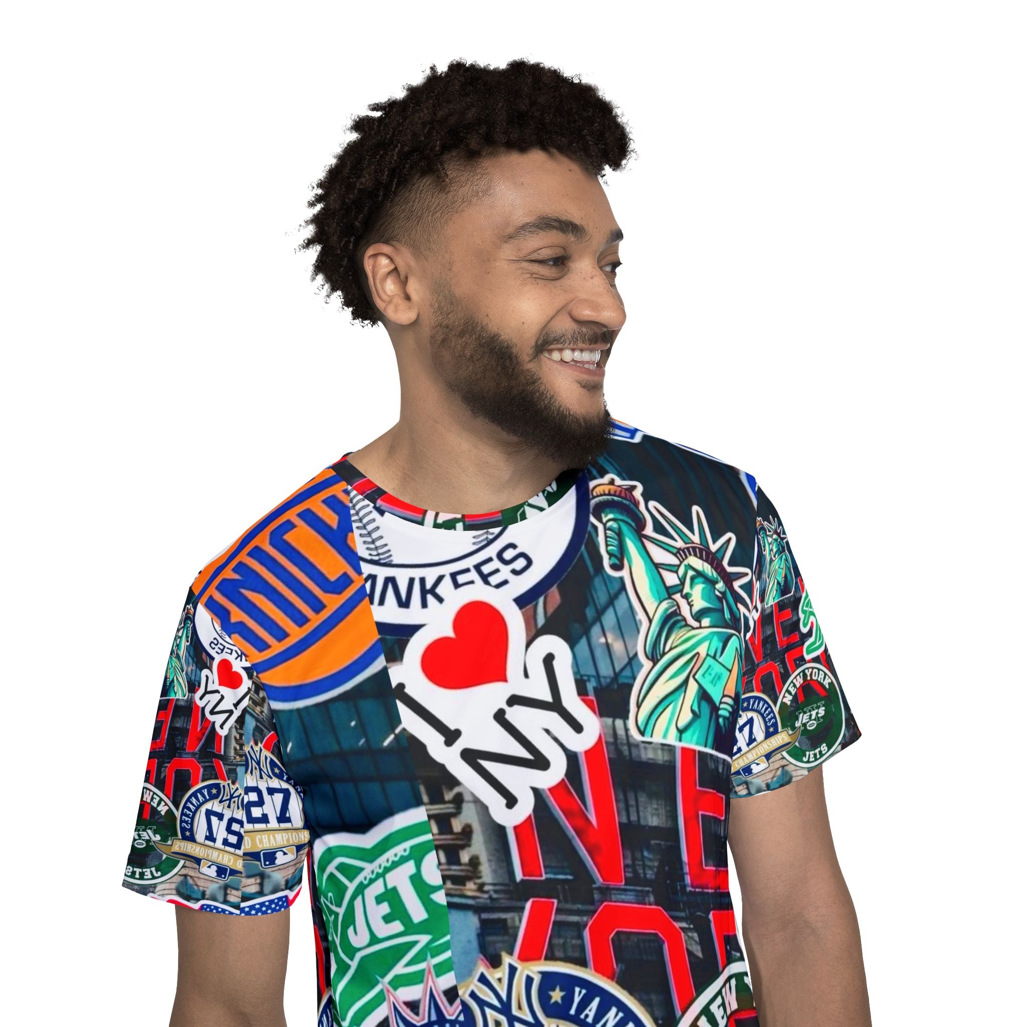 New York Sports Collage Men's Jersey — NYC Icons All-Over Print