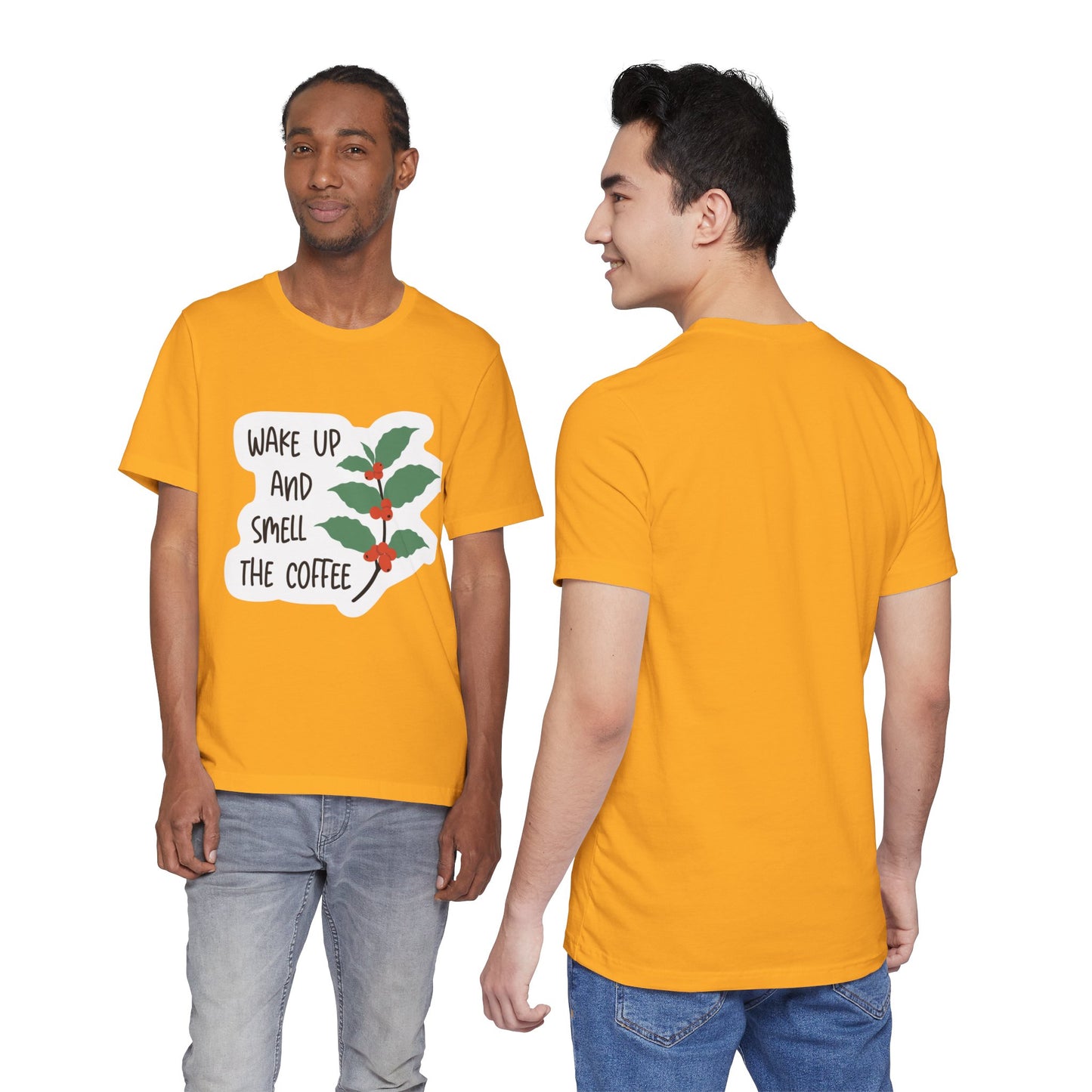 Wake Up and Smell the Coffee Tee  Coffee Plant Graphic T-Shirt