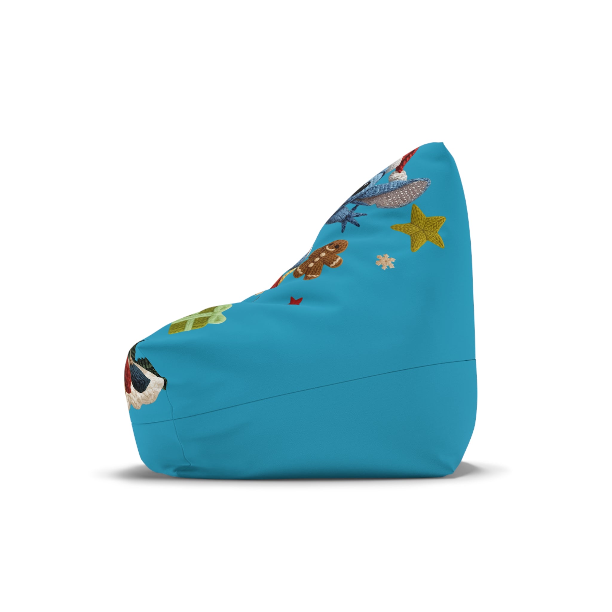 Bean Bag Cover — Festive Disney Holiday Stitch & Winnie the Pooh Design