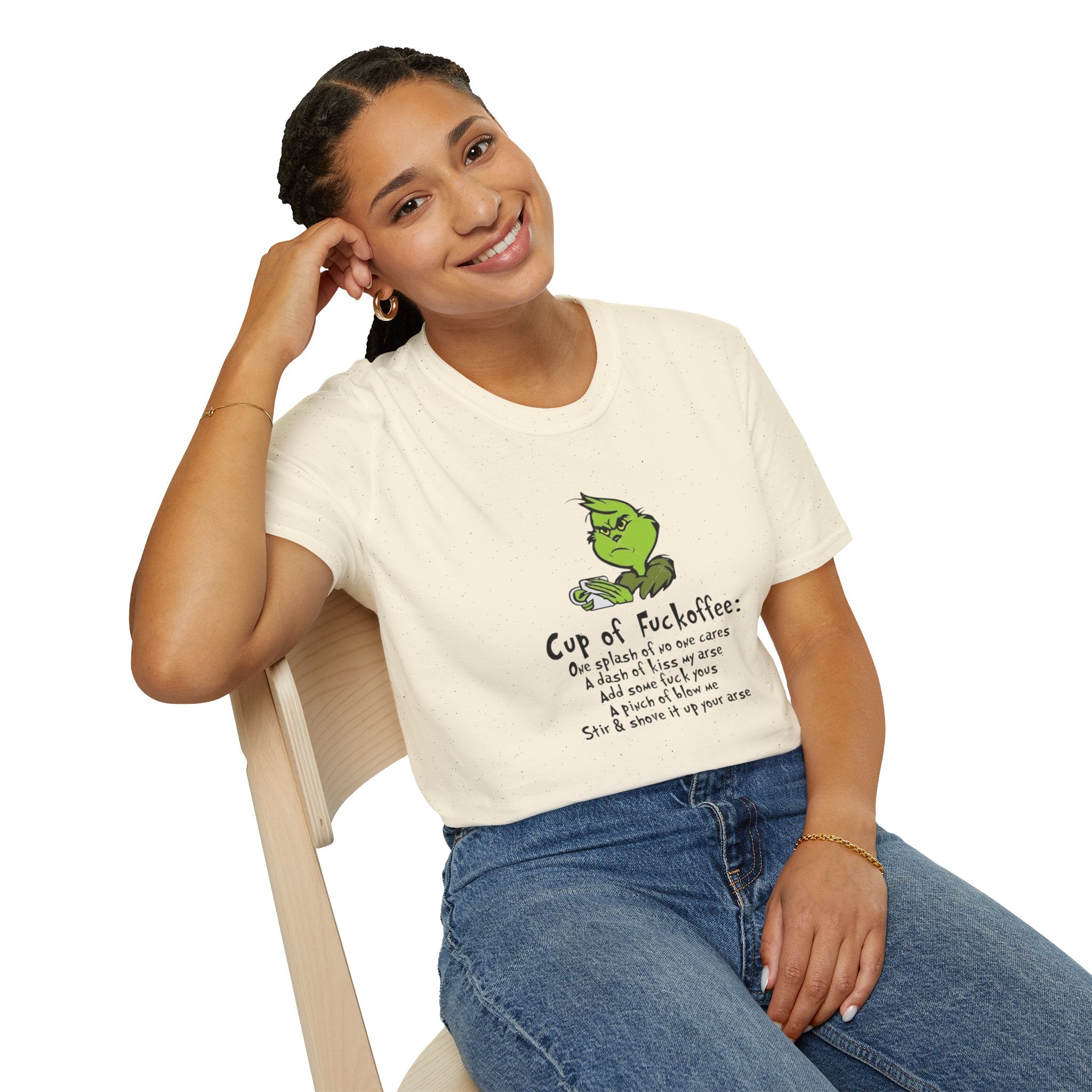 Holiday Apparel | Christmas Tees & Sweatshirts with Festive Quotes Funny Grinch Coffee Lover T-Shirt