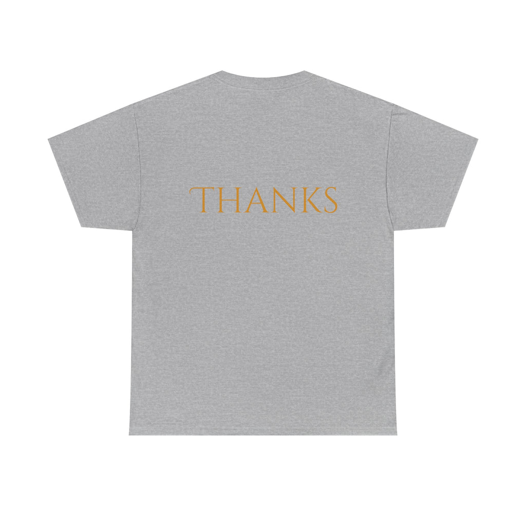 Give Thanks Tee Thanksgiving Graphic T-Shirt with Rustic Bow Design