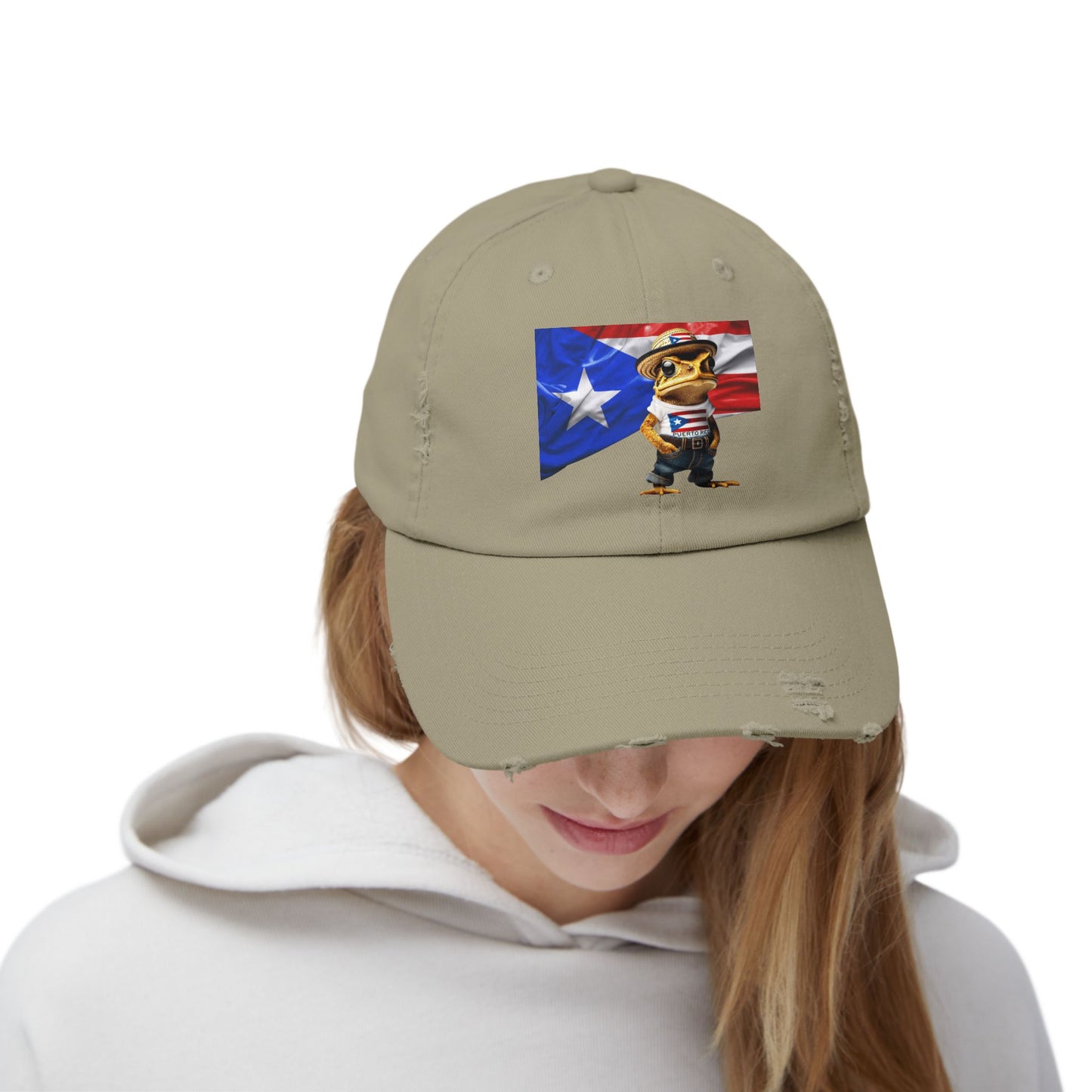Borinquen Style: Puerto Rican Heritage Hats Unisex Distressed Cap