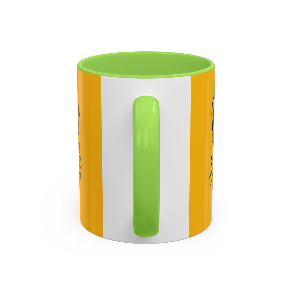 Holiday Coffee Cups with Festive Quotes & Designs Messy Hair Coffee Mug - Fun Yellow Ceramic Cup for Coffee Lovers