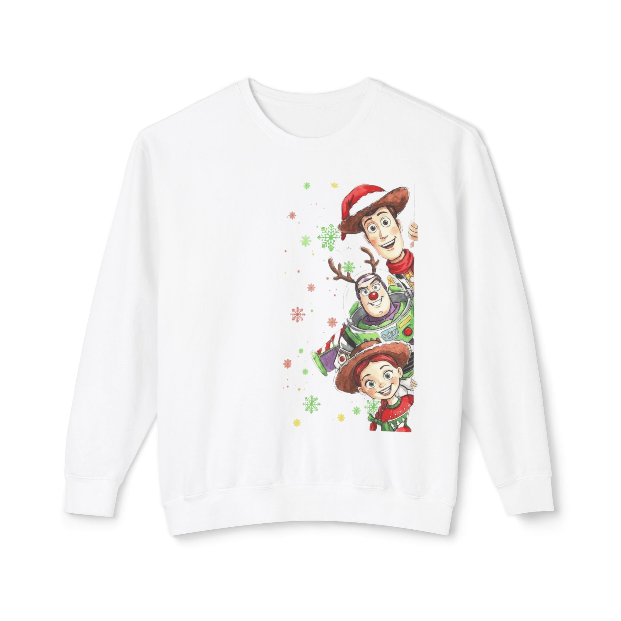 Christmas Toy Cowboy Crewneck Sweatshirt  Festive Woody & Friends Holiday Sweatshirt Cartoon Christmas T-shirts and Sweaters