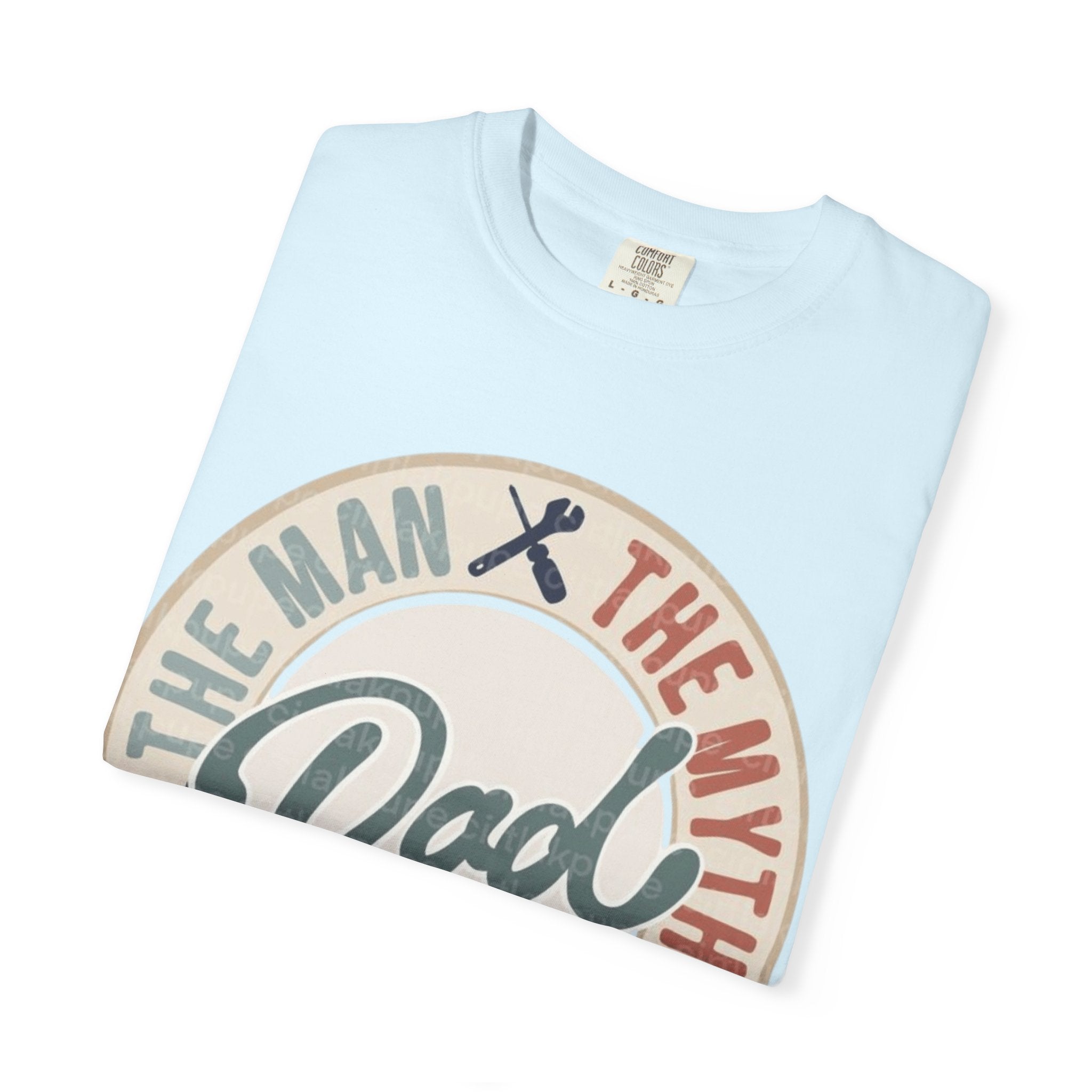 Dad Retro Badge T-Shirt — “Dad: The Man, The Myth, The Legend” Father’s Day Tee