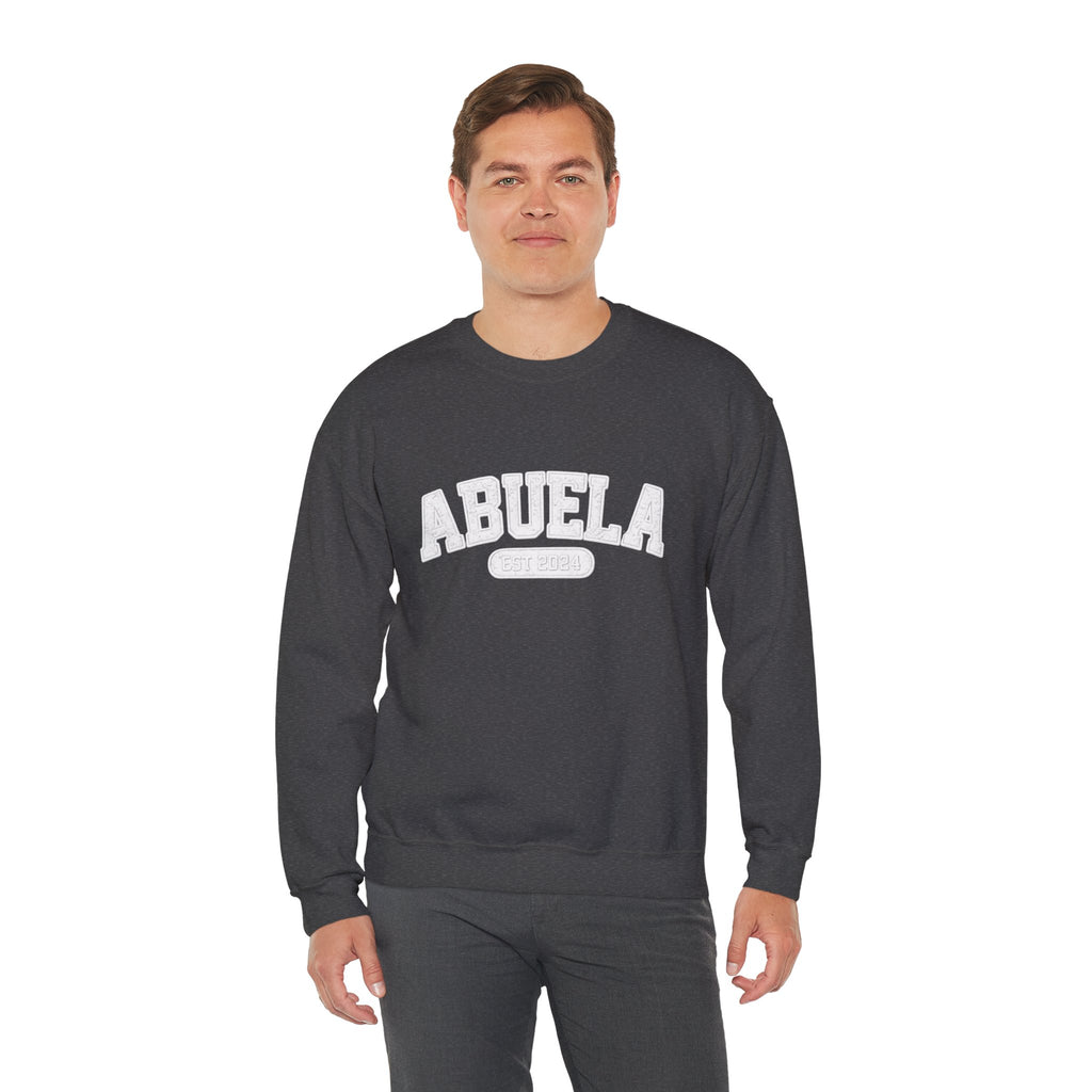 Abuela Varsity Crewneck Sweatshirt Cozy Grandma Gift Minimal Everyday Family Love Apparel