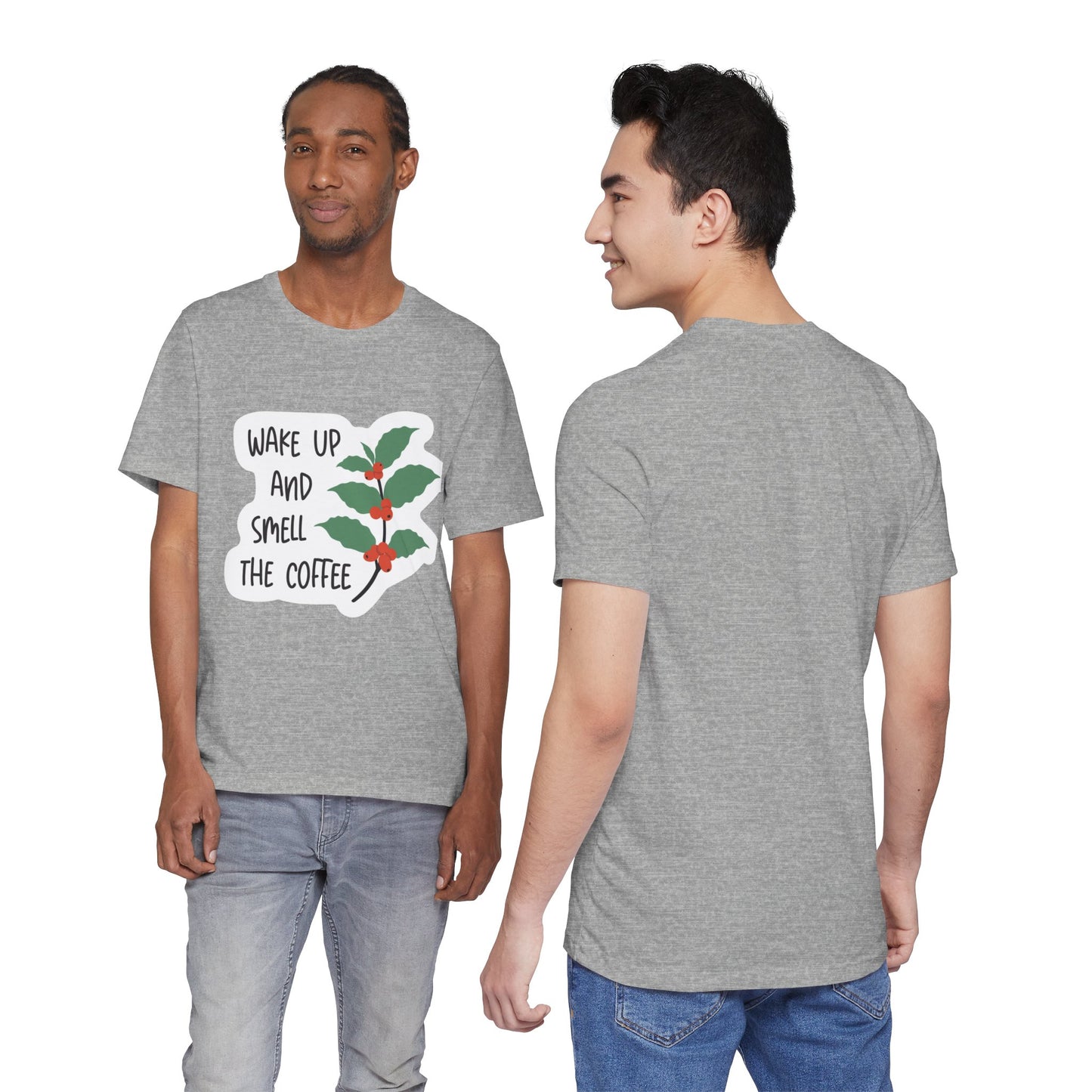 Wake Up and Smell the Coffee Tee  Coffee Plant Graphic T-Shirt