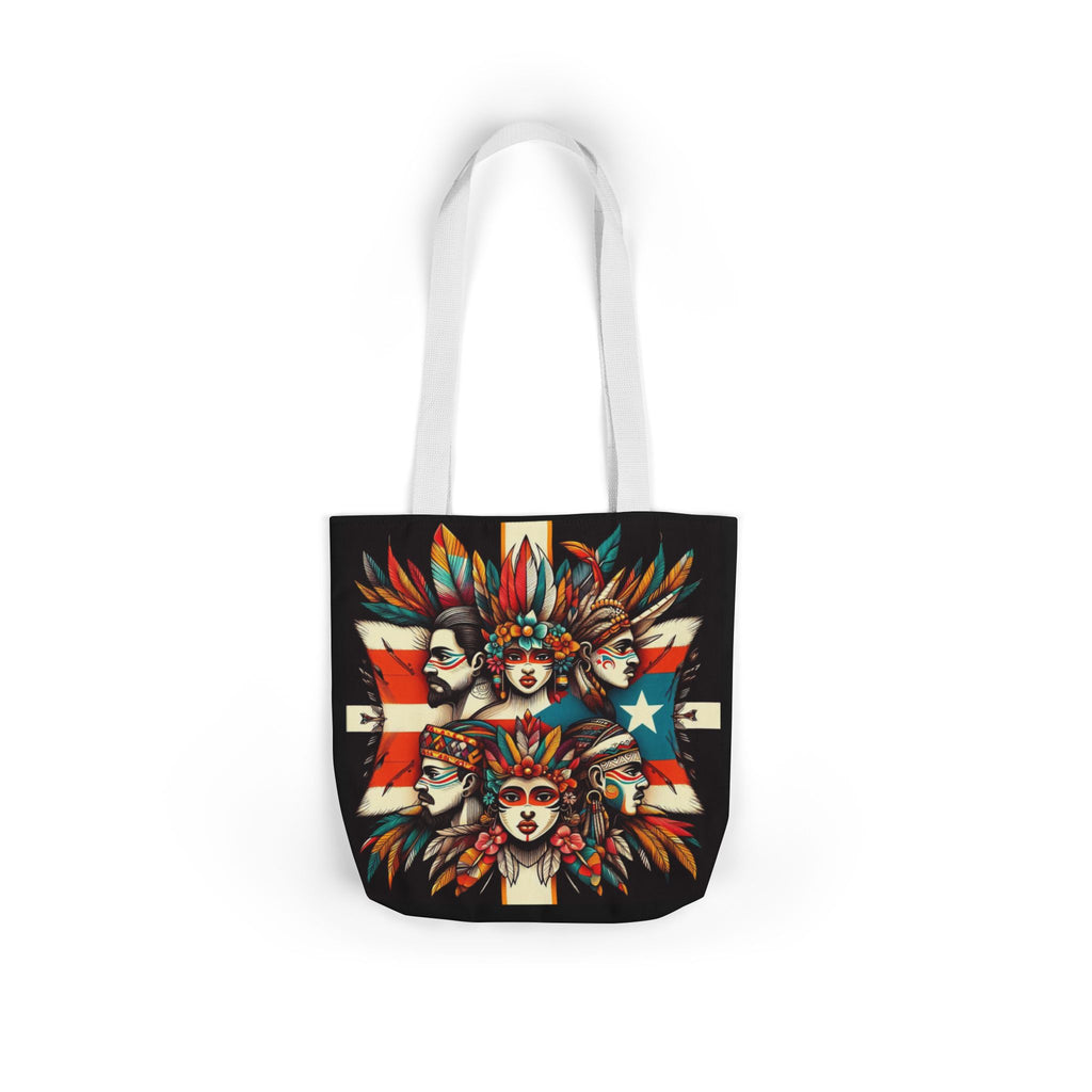 Puerto Rico Canvas Tote Bag, 5-Color Straps