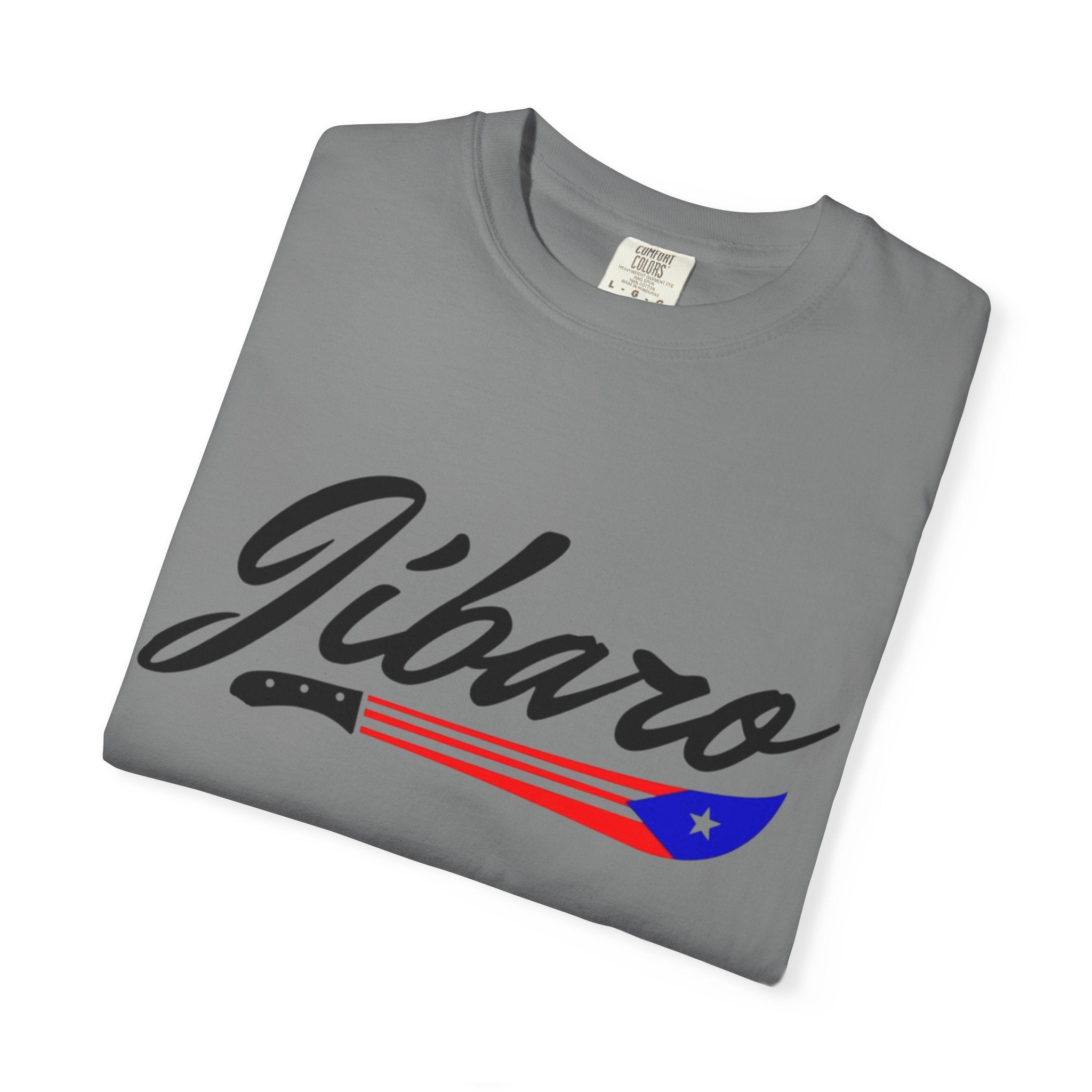 T-Shirt  "Jíbaro" Puerto Rican Heritage Tee (Back Machete  Sombrero de Paja Design) Puerto Rico’s Navidades