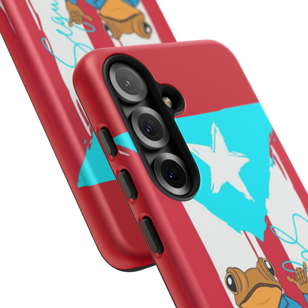 Puerto Rican Flag Frog Design ("Señorita Hops")Phone Case Isla del Encanto Phone Case – Puerto Rican Style