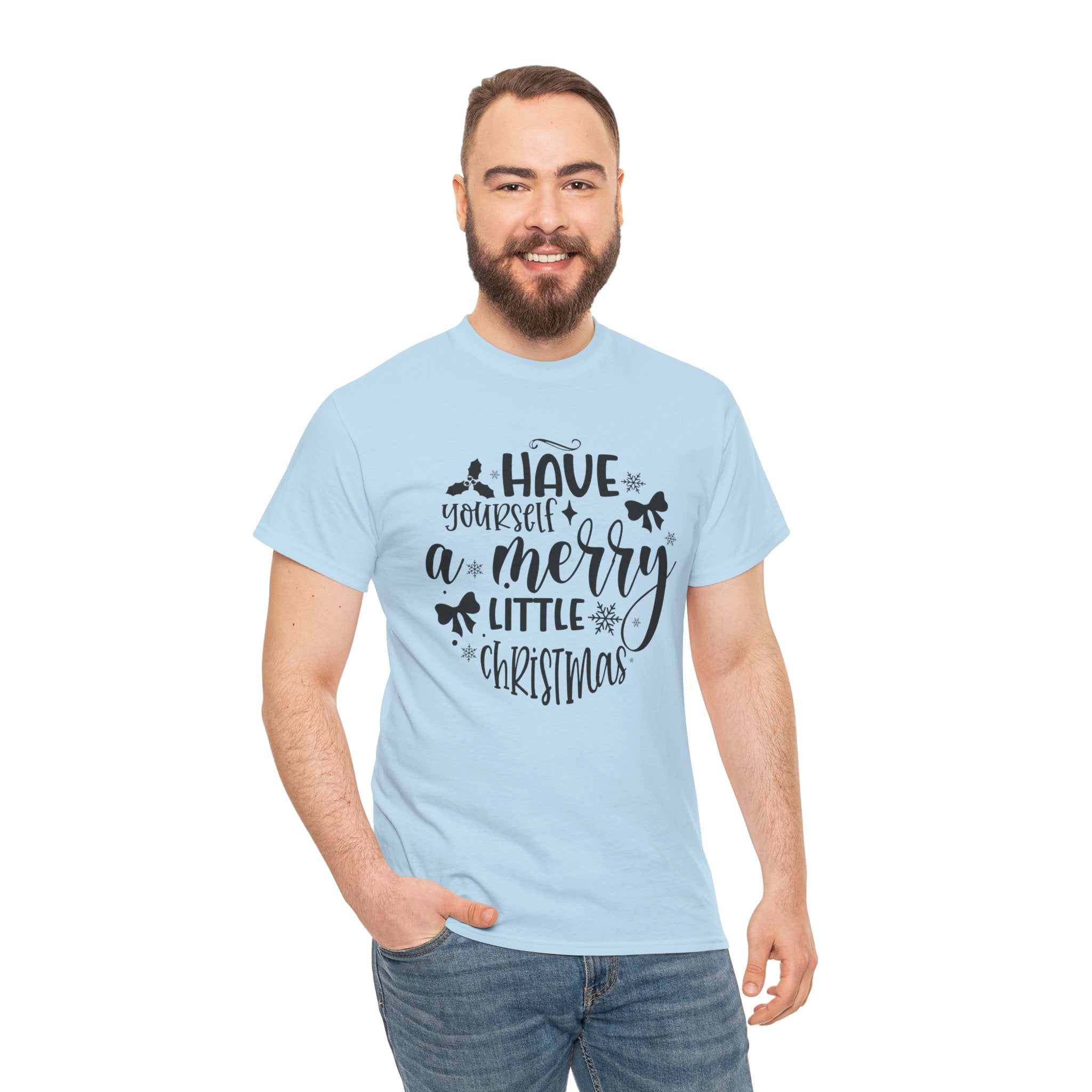 Merry Christmas Cotton Tee Holiday Graphic Tees & Cozy Festive Wear