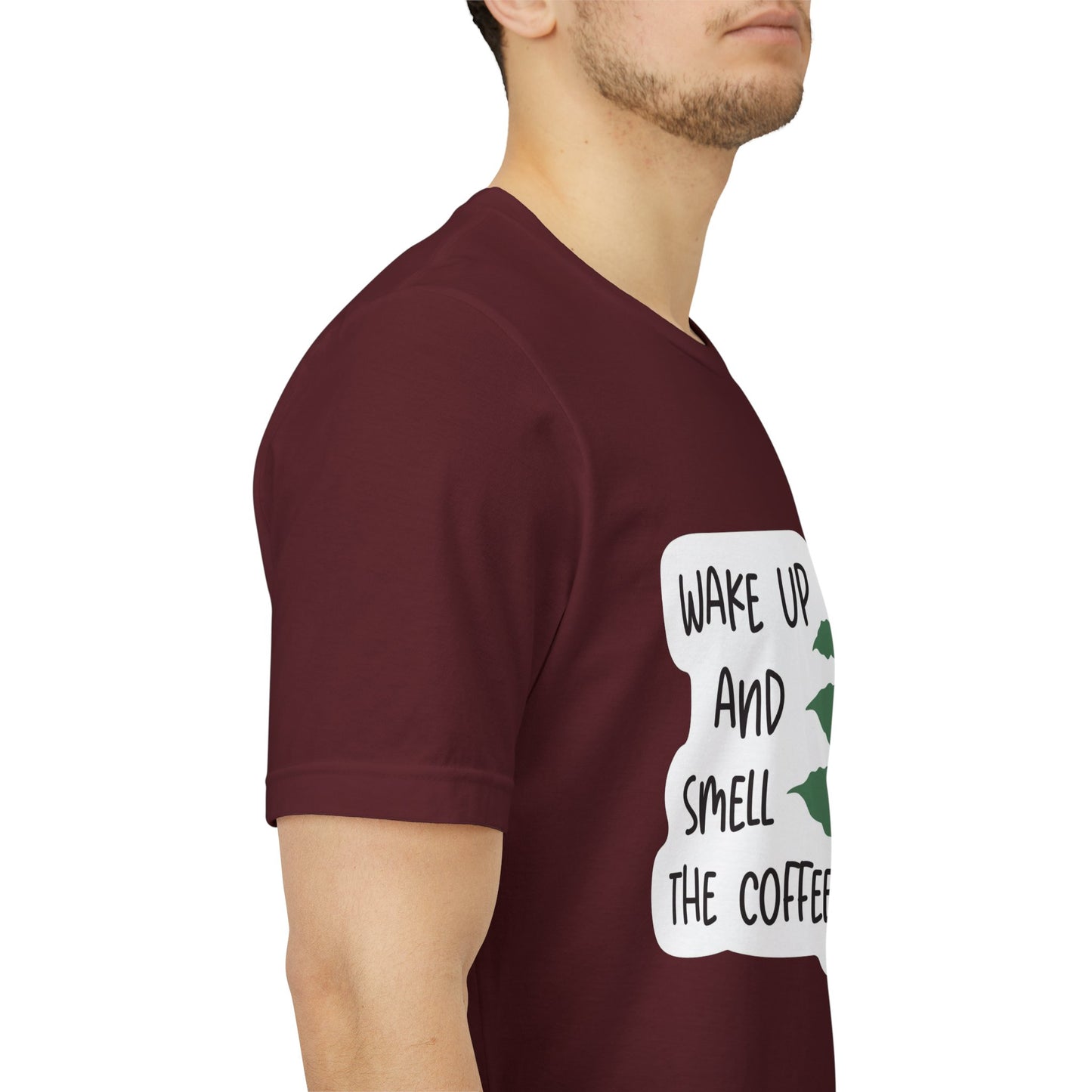 Wake Up and Smell the Coffee Tee  Coffee Plant Graphic T-Shirt
