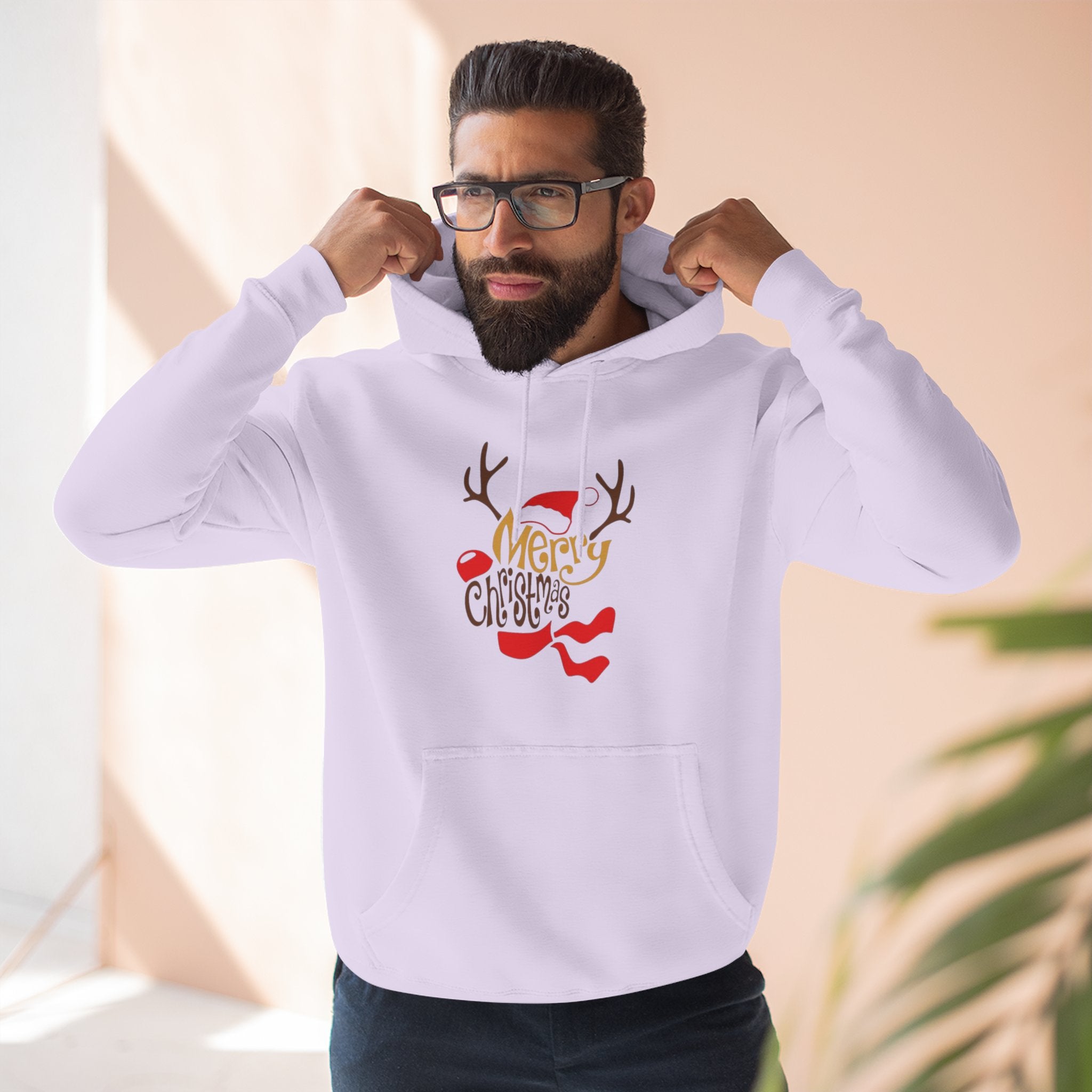 Holiday Apparel | Christmas Tees & Sweatshirts with Festive Quotes Merry Christmas Fleece Hoodie