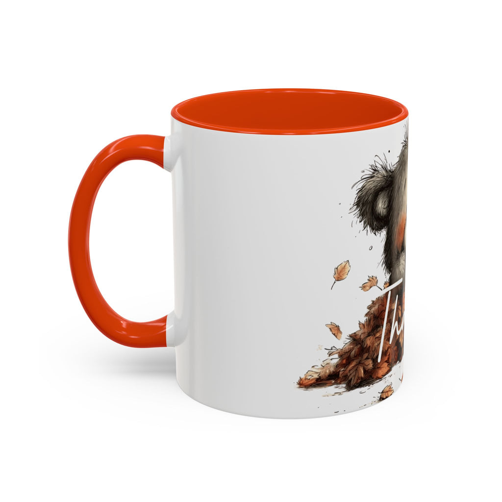 Thankful Bear Autumn Mug — Cute Fall Coffee Cup (11oz, 15oz)