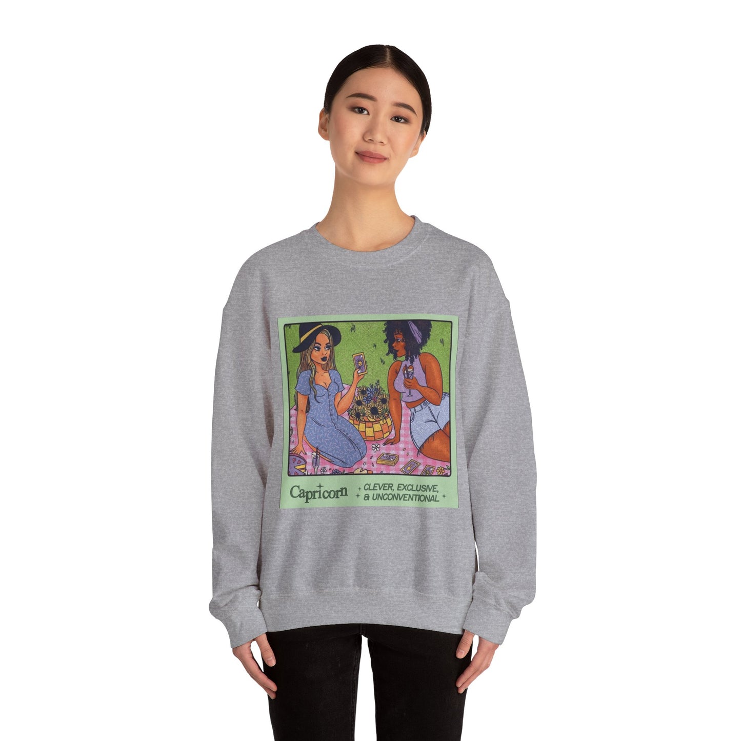 Spooky Vibes Only" Halloween Sweater  Capricorn Vibes Crewneck Sweatshirt, Cozy Unisex Apparel, Astrology Gift, Casual Layering Top