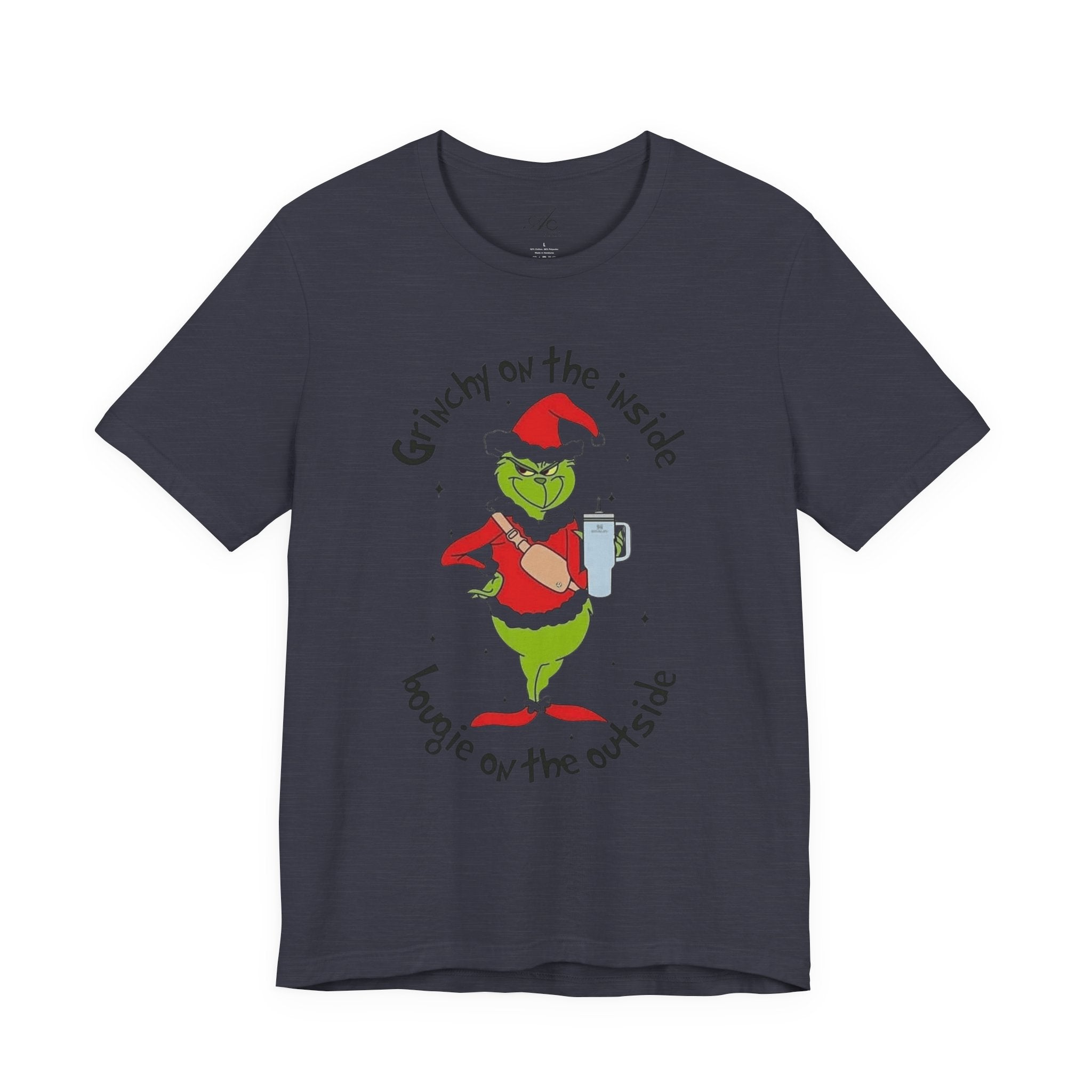 Grinch-Inspired Holiday Tee: 'Grinchy on the Inside, Boogie on the Outside'
