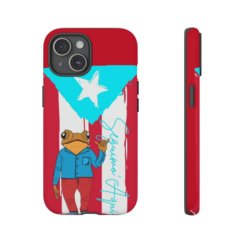 Puerto Rican Flag Frog Design ("Señorita Hops")Phone Case Isla del Encanto Phone Case – Puerto Rican Style