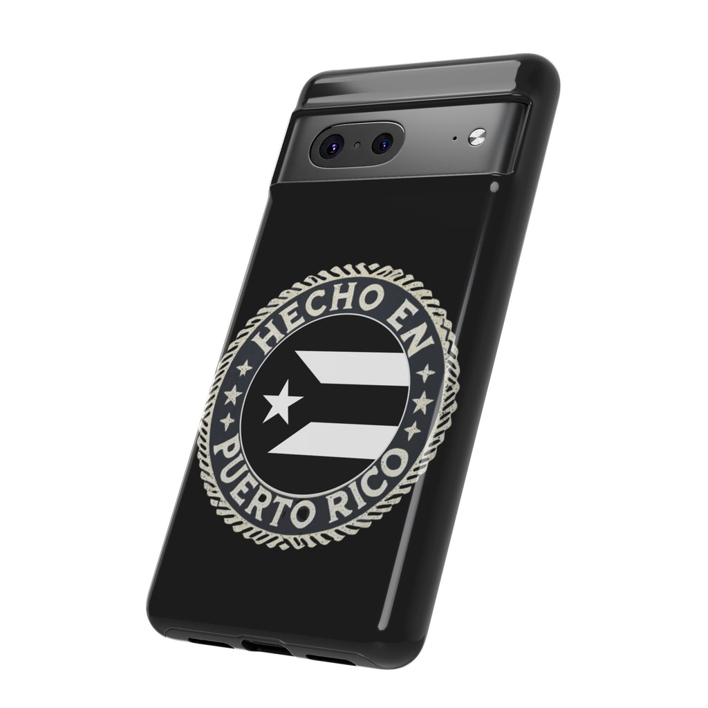 Hecho en Puerto Rico Phone Case  Puerto Rican Flag Emblem Tough Protective Cover