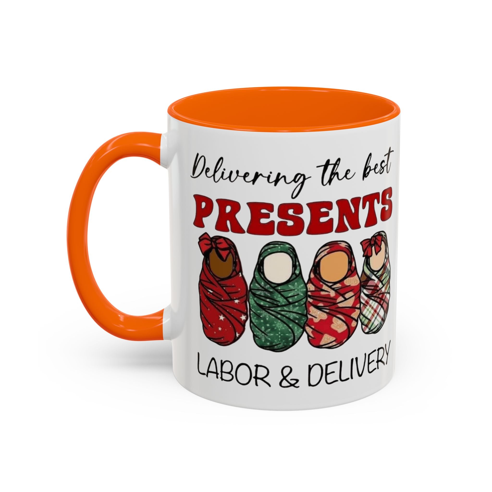 Christmas Presents Delivery Coffee Mug — "Delivering the Best Presents" Accent Mug Medical Christmas Mug,