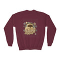 Youth Sweatshirt  'Believe' Cozy Sloth Holiday Crewneck