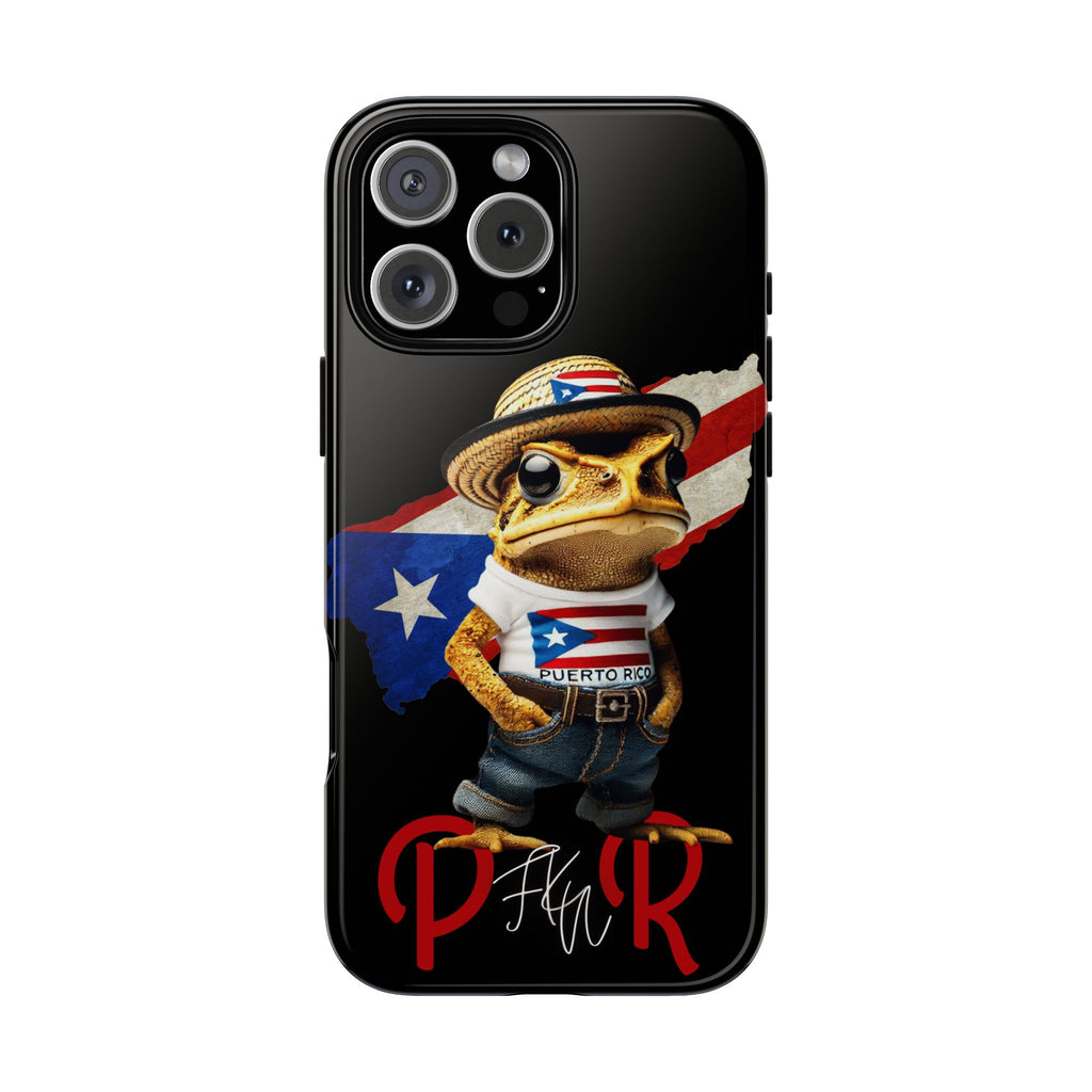 Puerto Rican Frog Tough Phone Case  Puerto Rico Flag Patriotic Protective Case