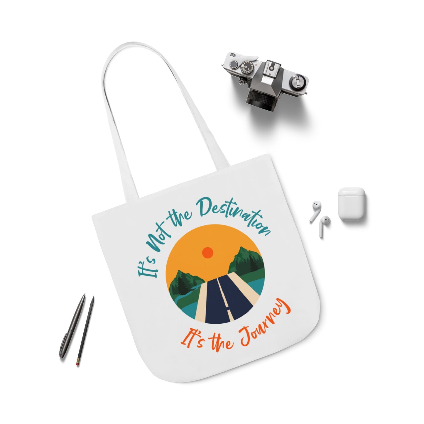 Inspirational Canvas Tote Bag – Perfect for Everyday Adventures, Eco-Friendly Shopping, Beach Days, Travel Companion, Gift for Wanderlust