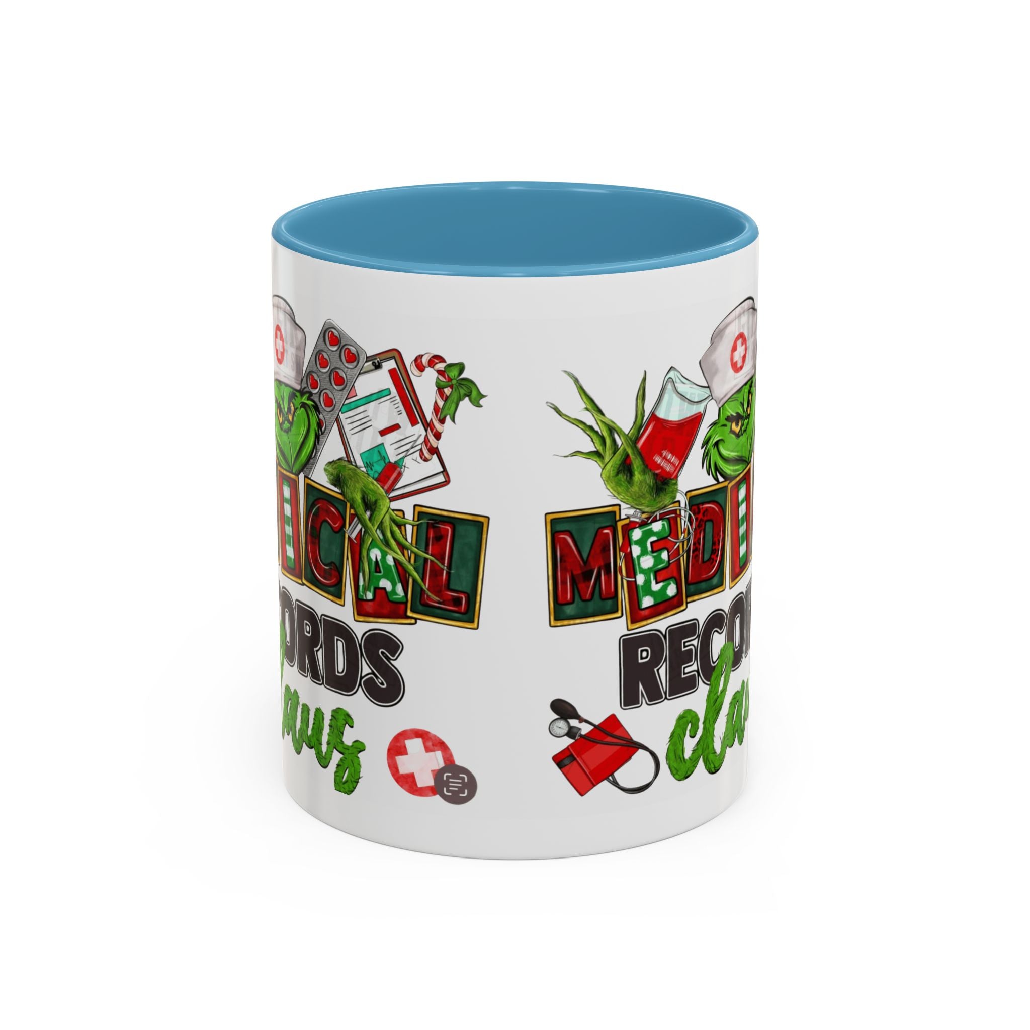 Medical Records Claus Coffee Mug — Funny Holiday Nurse & Medical Staff Gift (11/15oz) Medical Christmas Mug,