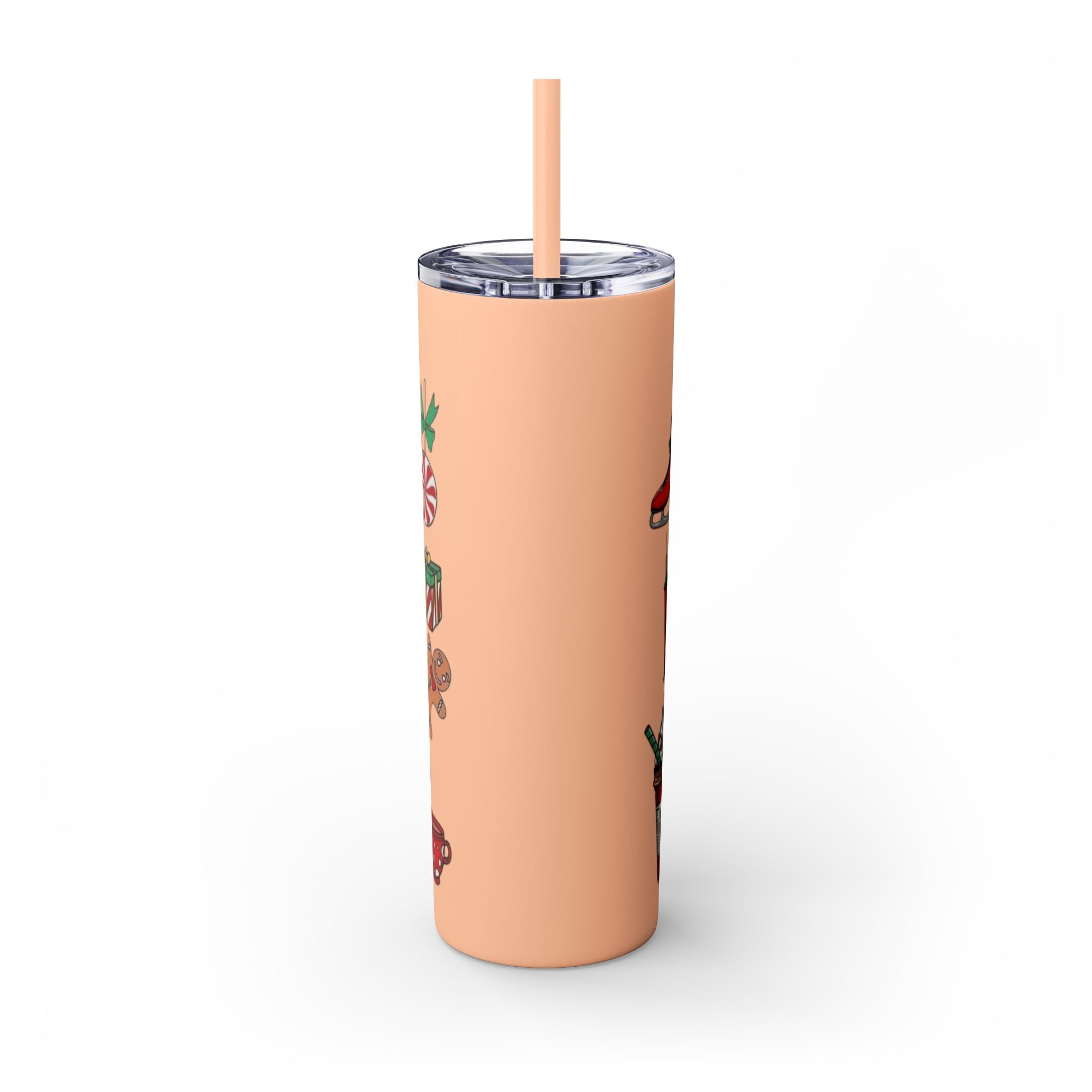 Emergency Department Nurse Christmas Skinny Tumbler - 20oz Holiday Medical Travel Cup with Straw Medical Christmas Mug
